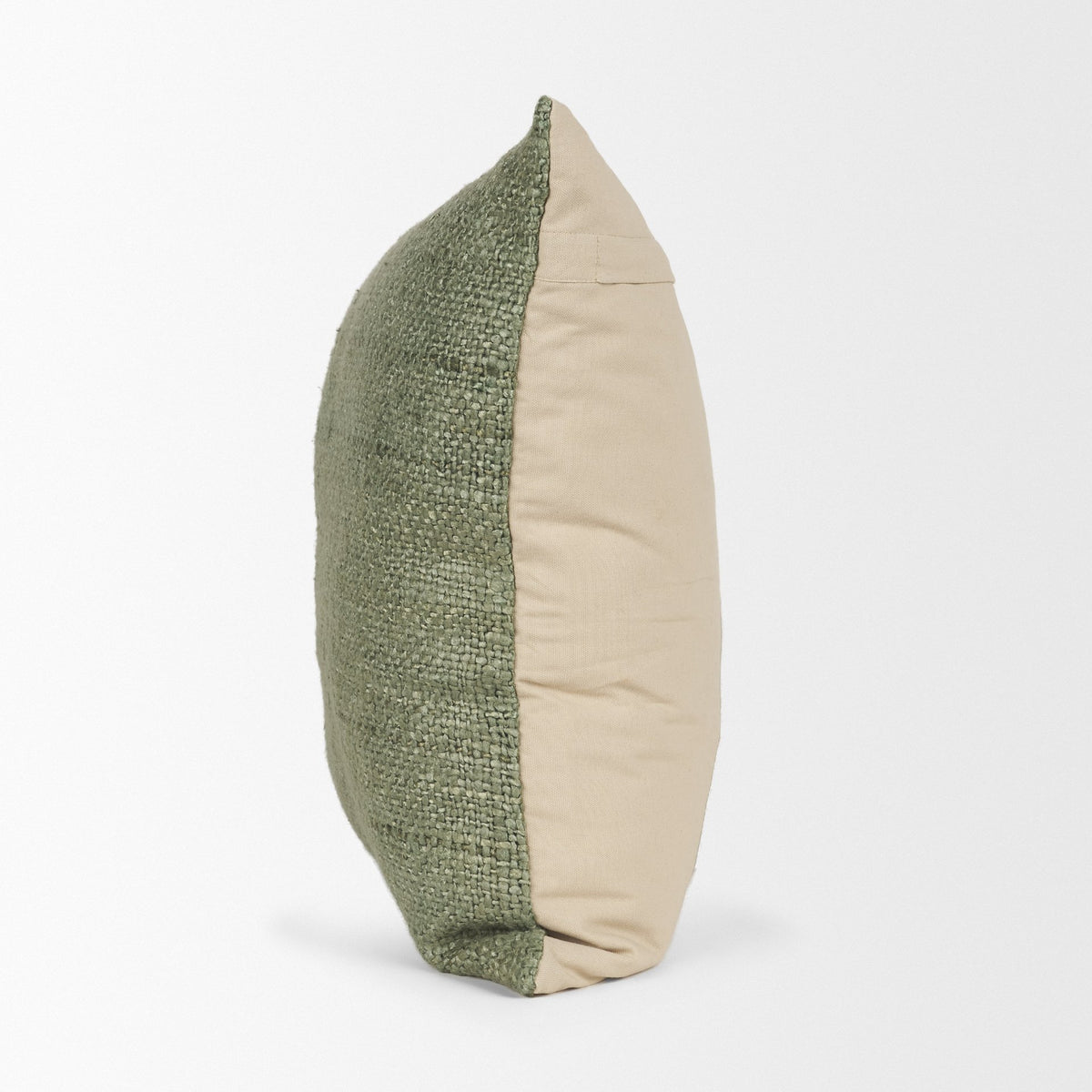 Lowen Square Silver Sage Woven Pillow (min order qty 2)-Decorative Pillows-DECOROLALA