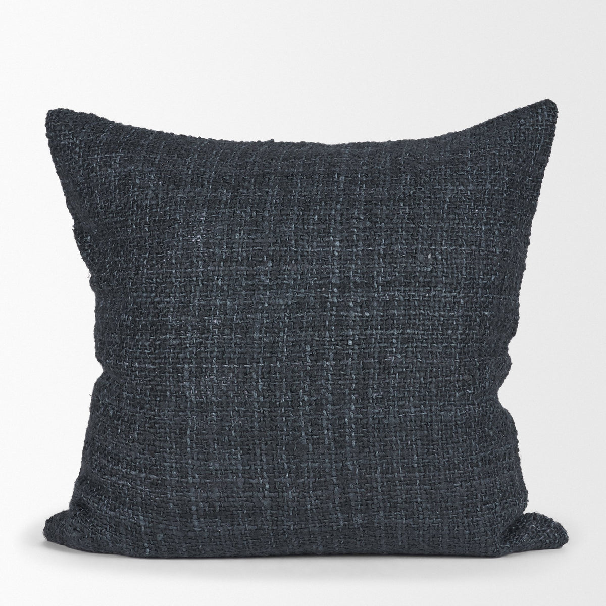 Lowen Square Navy Woven Decorative Pillow (min order qty 2)-Decorative Pillows-DECOROLALA