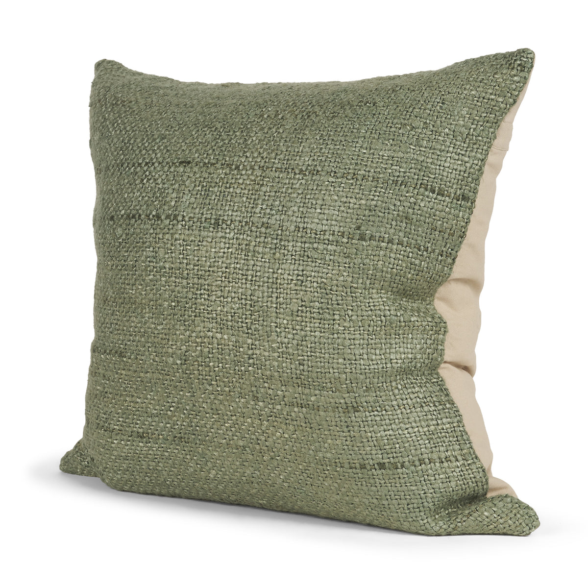 Lowen Square Silver Sage Woven Pillow (min order qty 2)-Decorative Throw Pillows-DECOROLALA