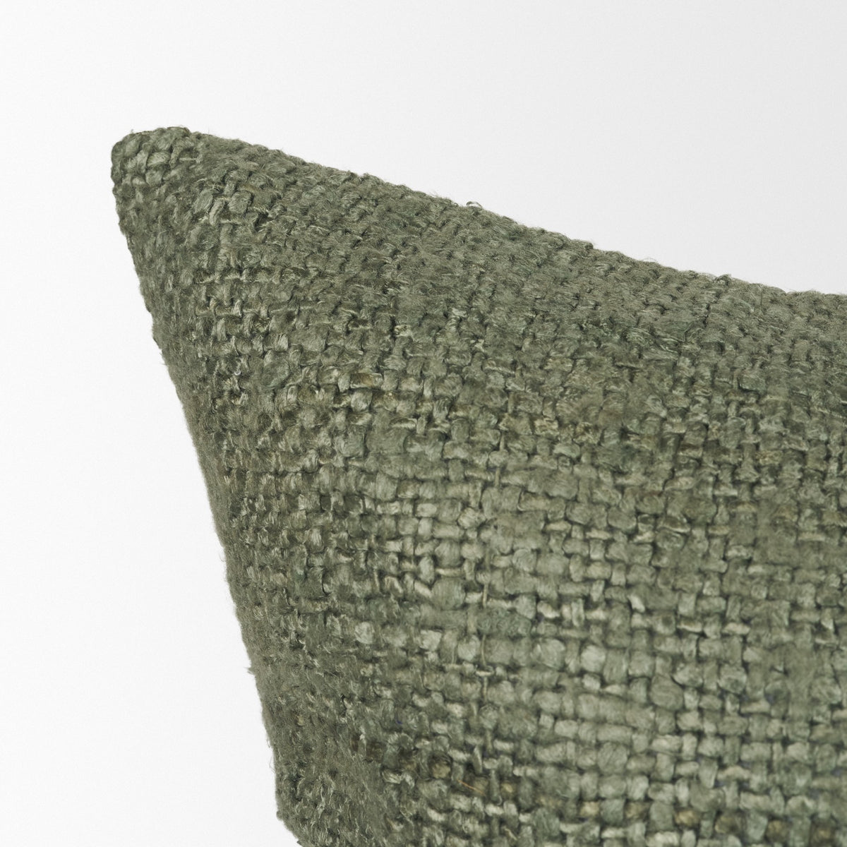 Lowen Square Woven Pillow Silver Sage (min order qty 2)-Decorative Pillows-DECOROLALA
