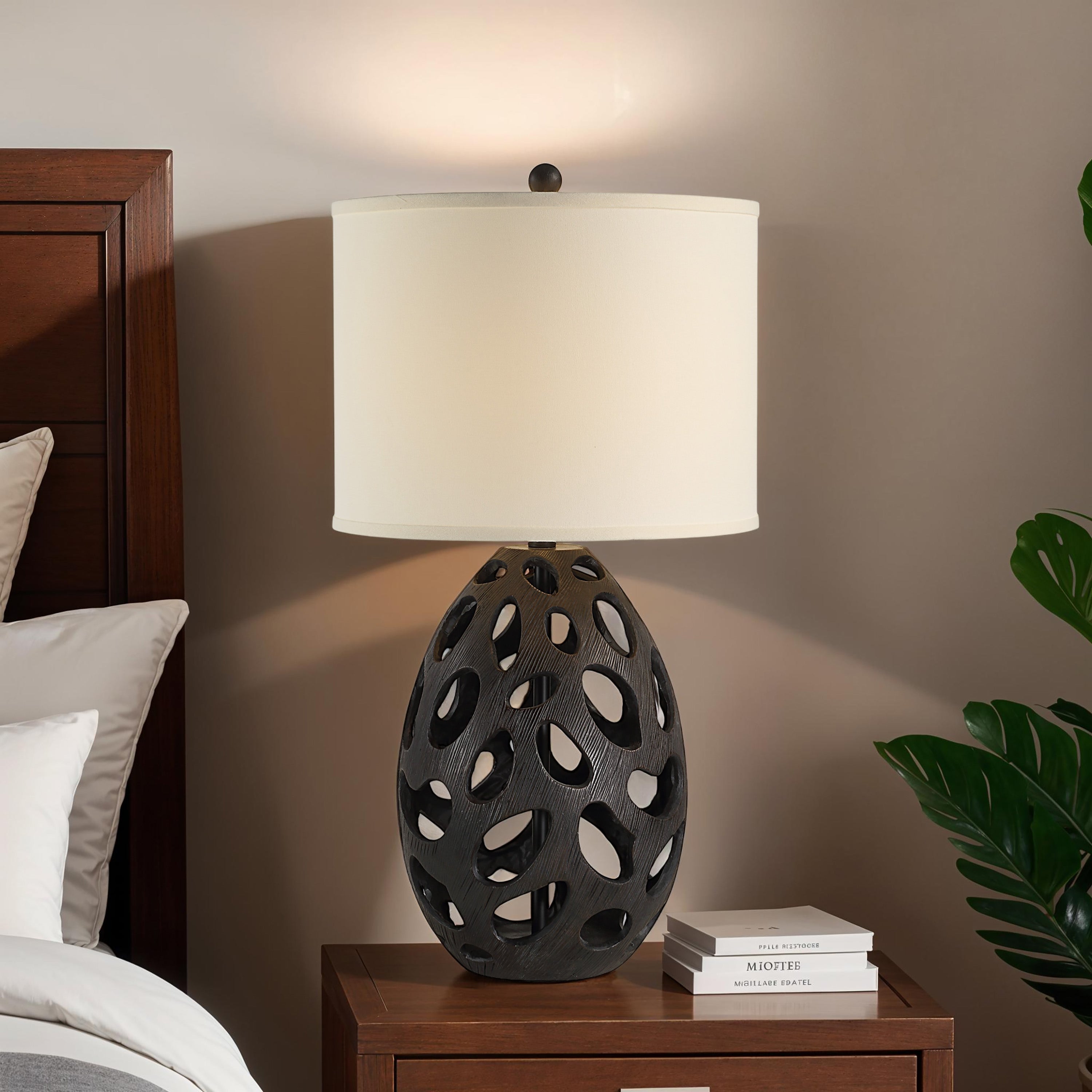 Loxley 30" Table Lamp with 3-Way Switch, Brown-Table Lamp-DECOROLALA