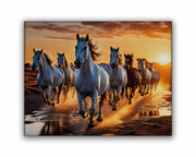 Lucky 7 Horses Fine Art Canvas-Canvas Print-DECOROLALA