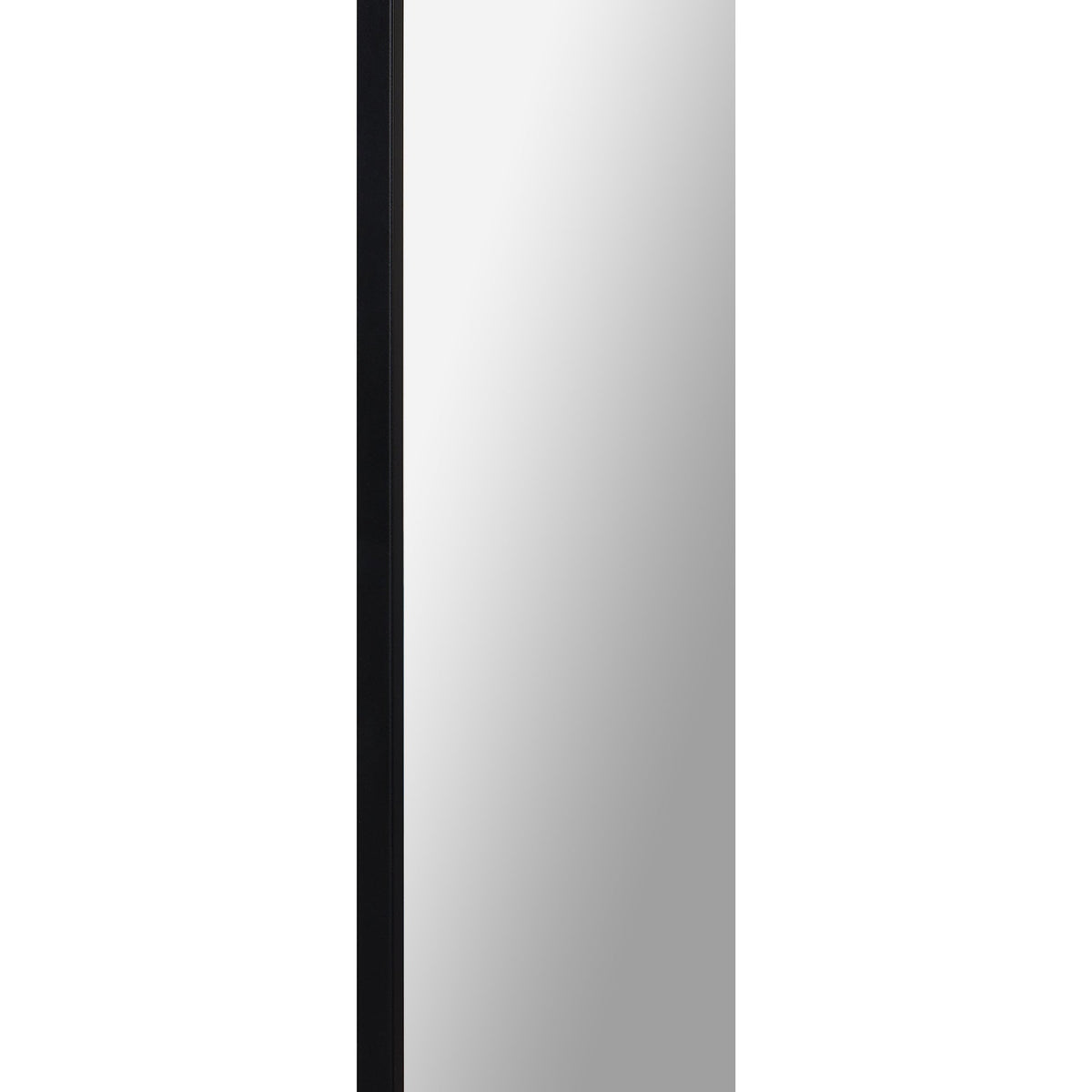 Luka 40" Tall Irregular Wall Mirror, Black-Mirrors-DECOROLALA