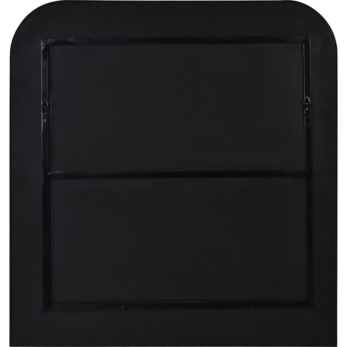 Luka 40" Tall Irregular Wall Mirror, Black-Mirrors-DECOROLALA
