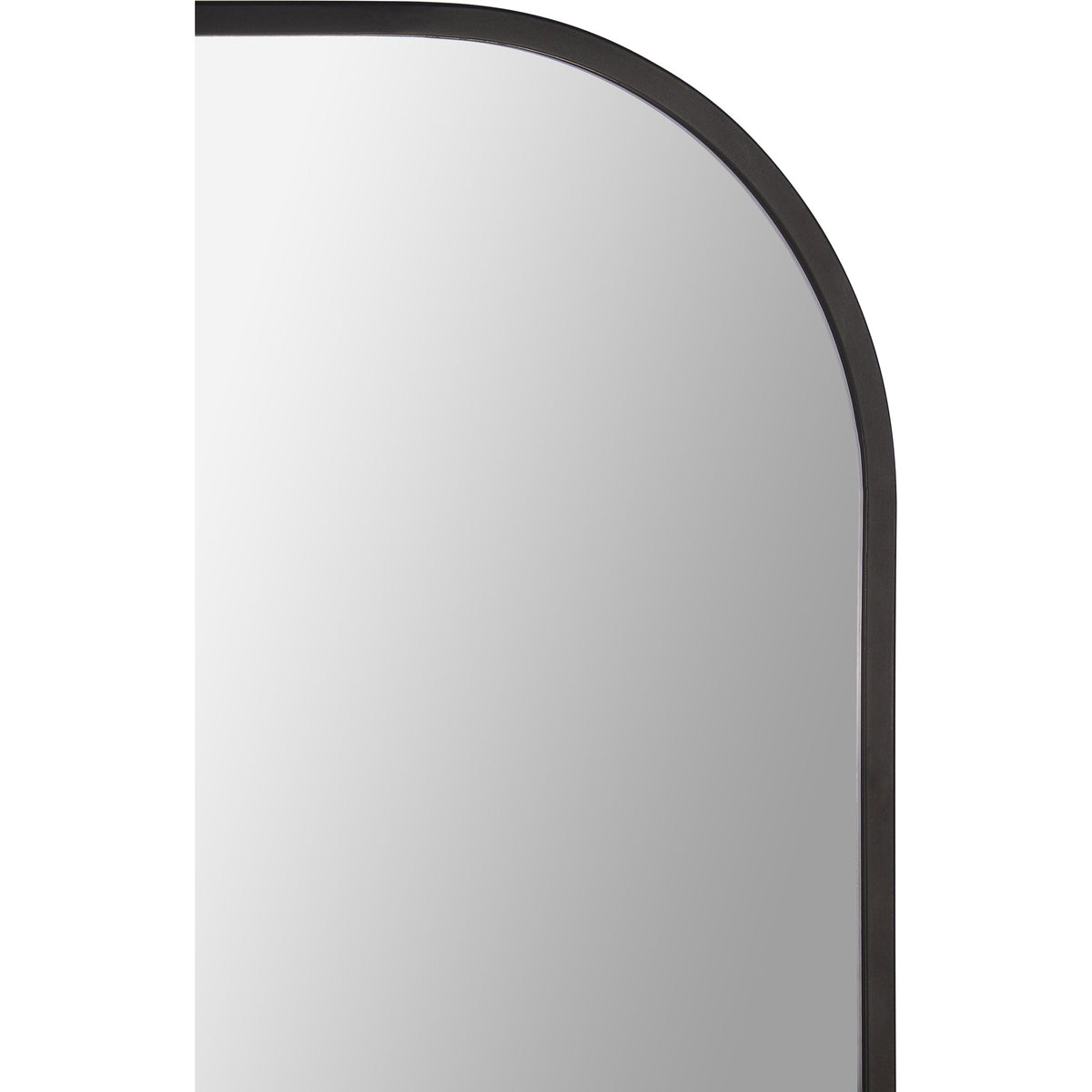 Luka 40" Tall Irregular Wall Mirror, Black-Mirrors-DECOROLALA