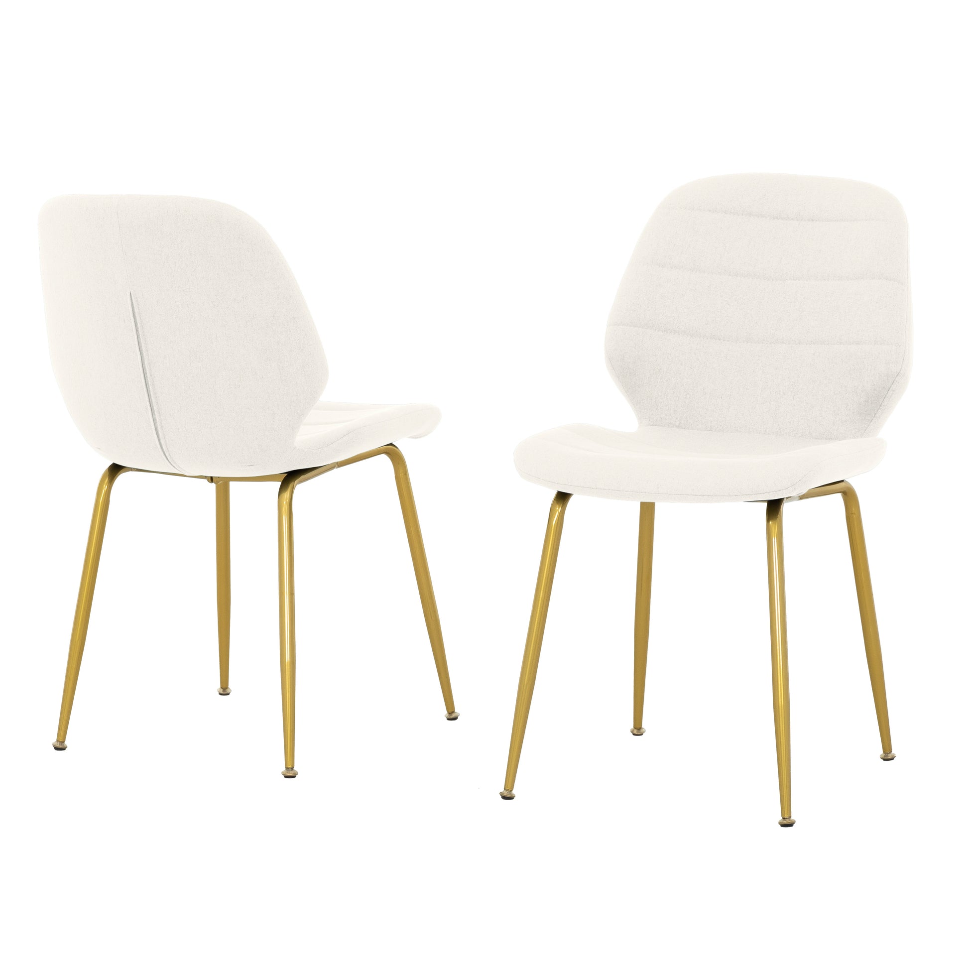 Luna Dining Chair (set of 2) - Cream-Dining Room-DECOROLALA