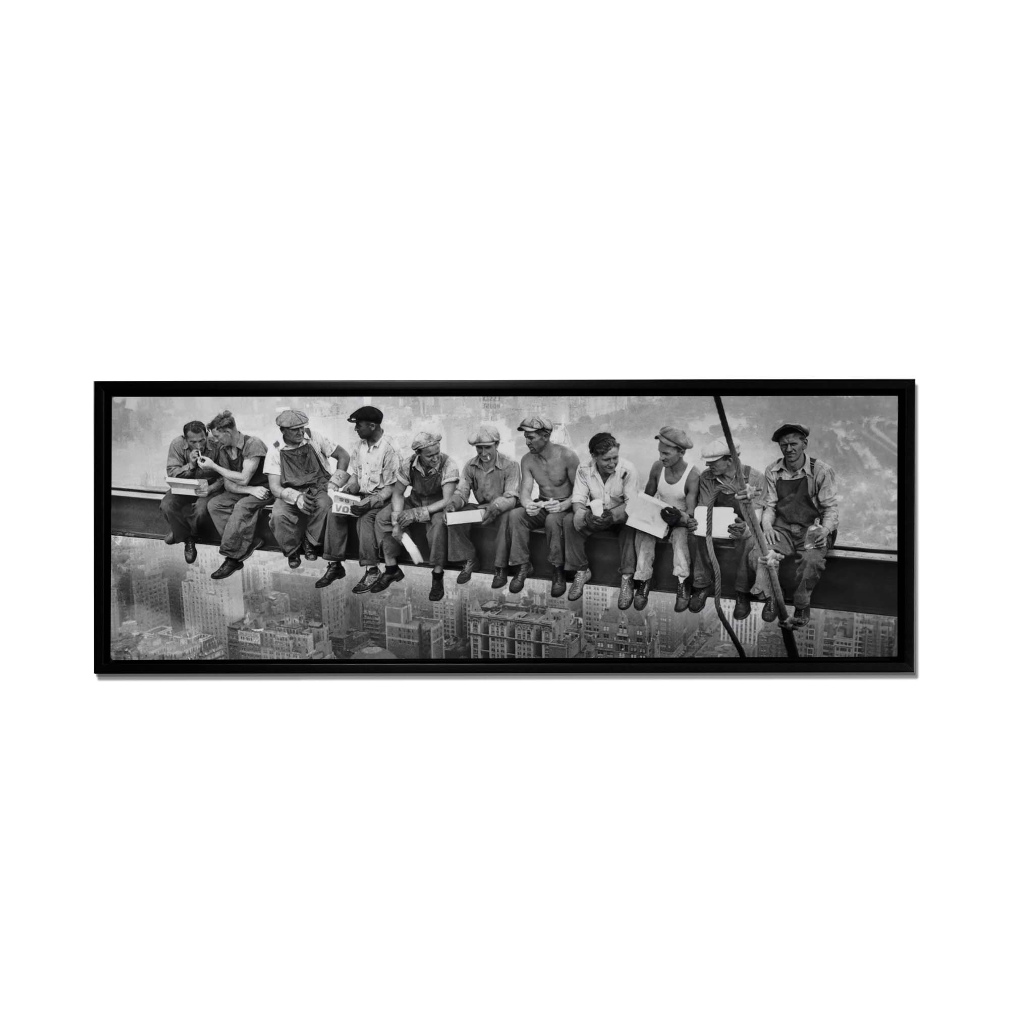Lunch Atop a Skyscraper Canvas Print 72x24-Wall Decor-DECOROLALA
