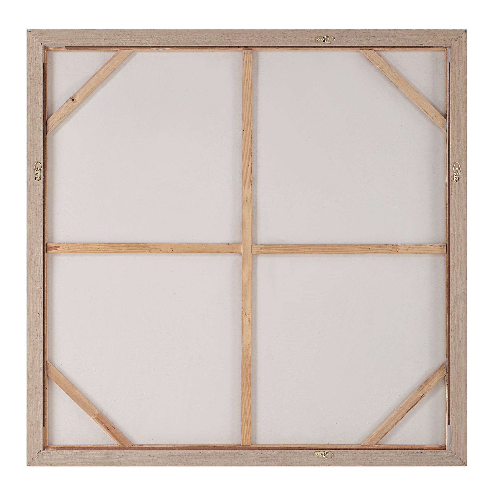 Luz 50" Wide Canvas Art with Wood Frame, Cream-Canvas Art-DECOROLALA