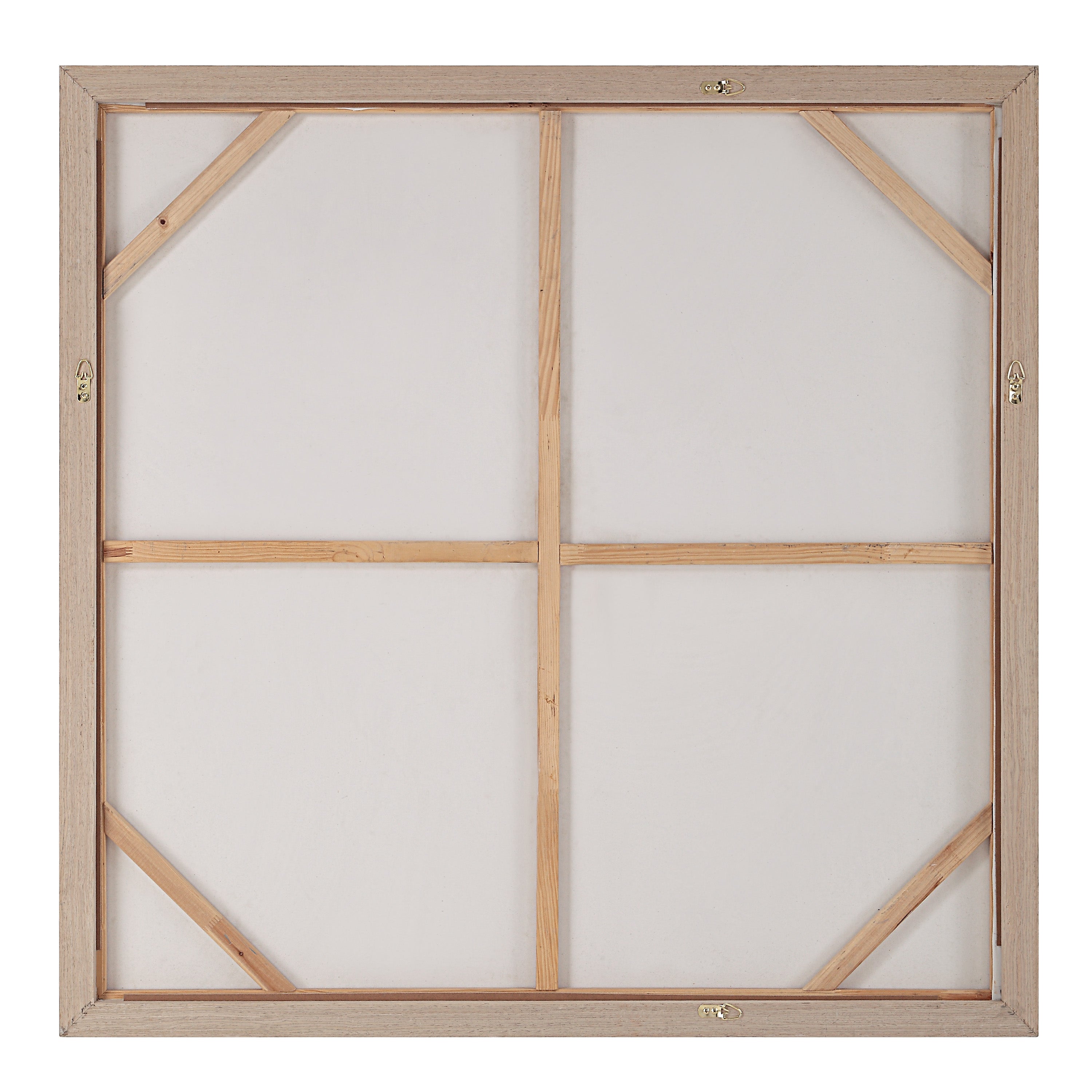 Luz 50" Wide Canvas Art with Wood Frame, Cream-Canvas Art-DECOROLALA