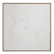 Luz 50" Wide Canvas Art with Wood Frame, Cream-Canvas Prints-DECOROLALA