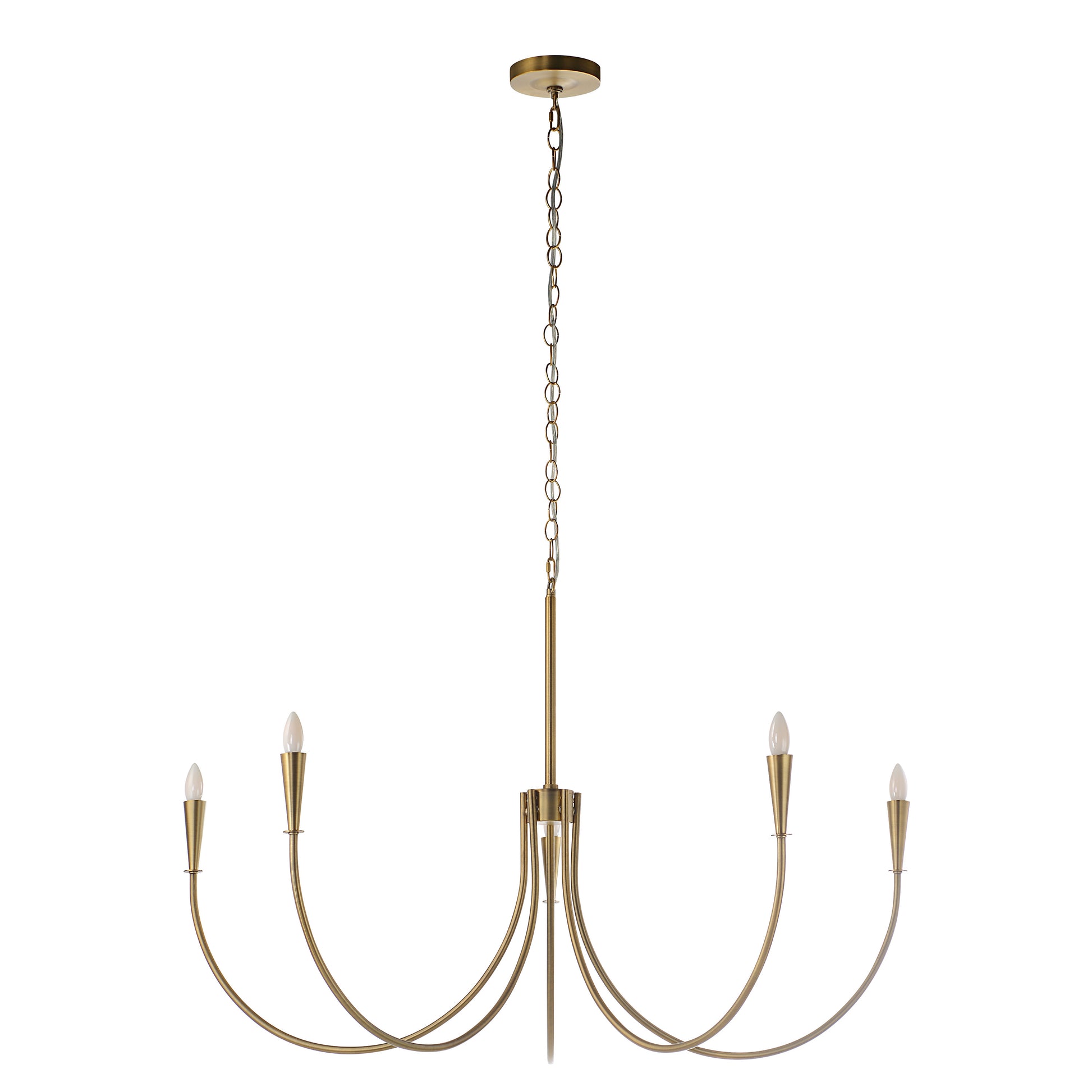 Luzon 90" Ceiling Fixture Dark Antique Brushed Brass-Ceiling Fixture-DECOROLALA