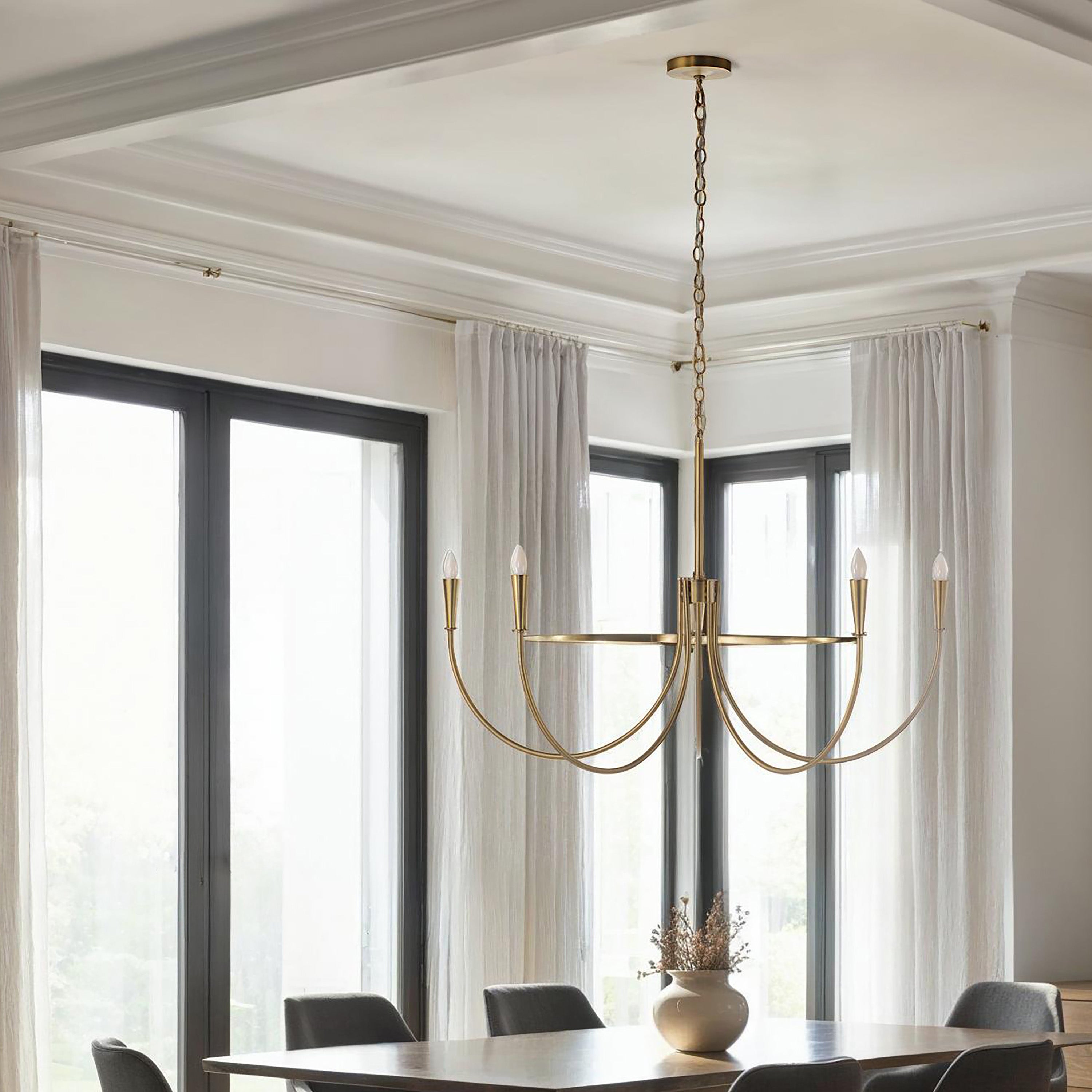 Luzon 90" Ceiling Fixture Dark Antique Brushed Brass-Ceiling Fixture-DECOROLALA