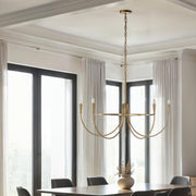 Luzon 90" Ceiling Fixture Dark Antique Brushed Brass-Ceiling Fixture-DECOROLALA