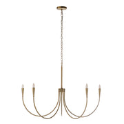 Luzon 90" Height Ceiling Fixture, Plated Dark Antique Brushed Brass-Ceiling Fixture-DECOROLALA