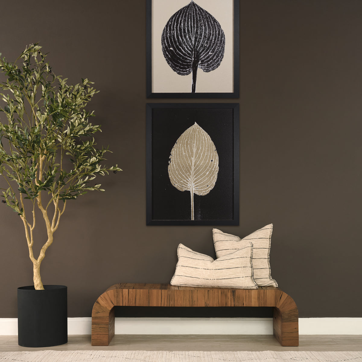 Lyle Lumbar Pillow Cover - Oatmeal & Black (min order qty 2)-Decorative Pillows-DECOROLALA