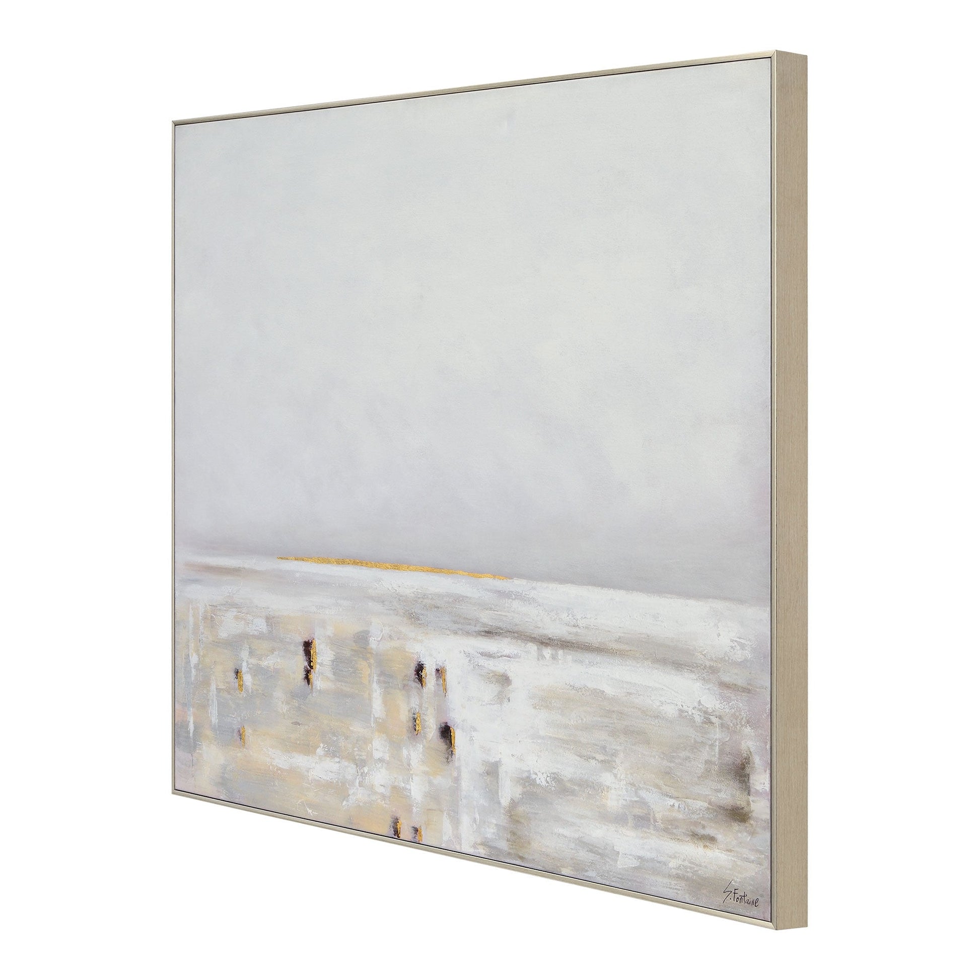 Lynx 50" Wide Canvas Art, Grey-Canvas Art-DECOROLALA