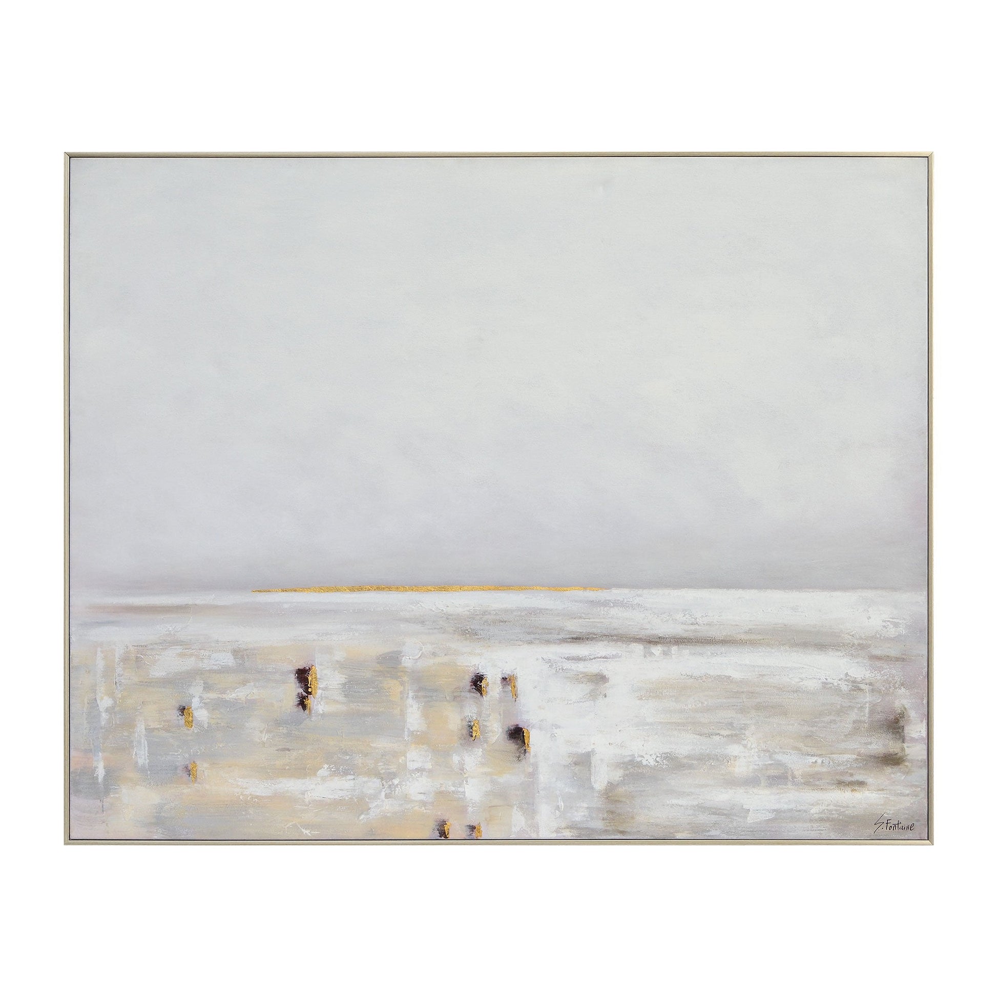 Lynx 50" Wide Canvas Art, Grey-Canvas Art-DECOROLALA