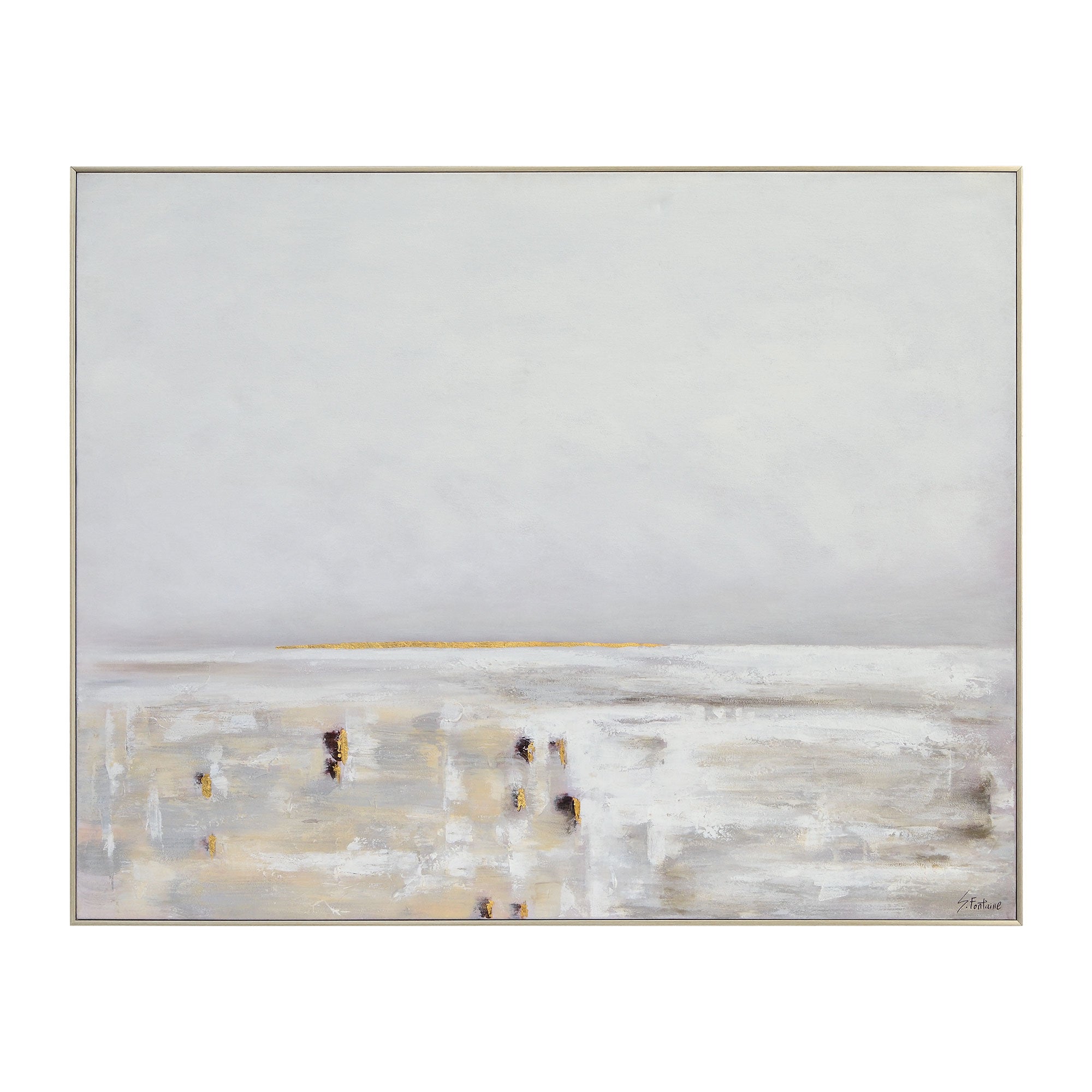 Lynx 50" Wide Canvas Art, Grey-Canvas Art-DECOROLALA