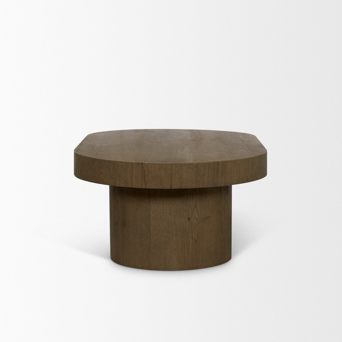 Lyonne Oblong Medium Brown Oak Wood Coffee Table-Coffee Tables-DECOROLALA
