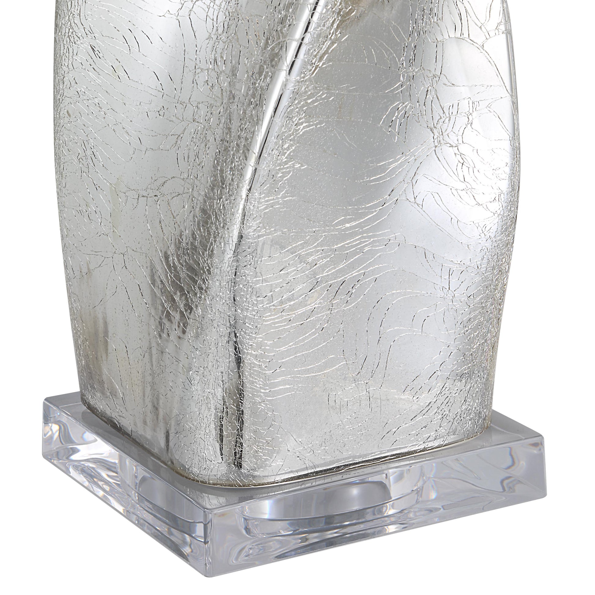 Lyons 31.5" Table Lamp with Crackled Mercury Glass-Table Lamp-DECOROLALA