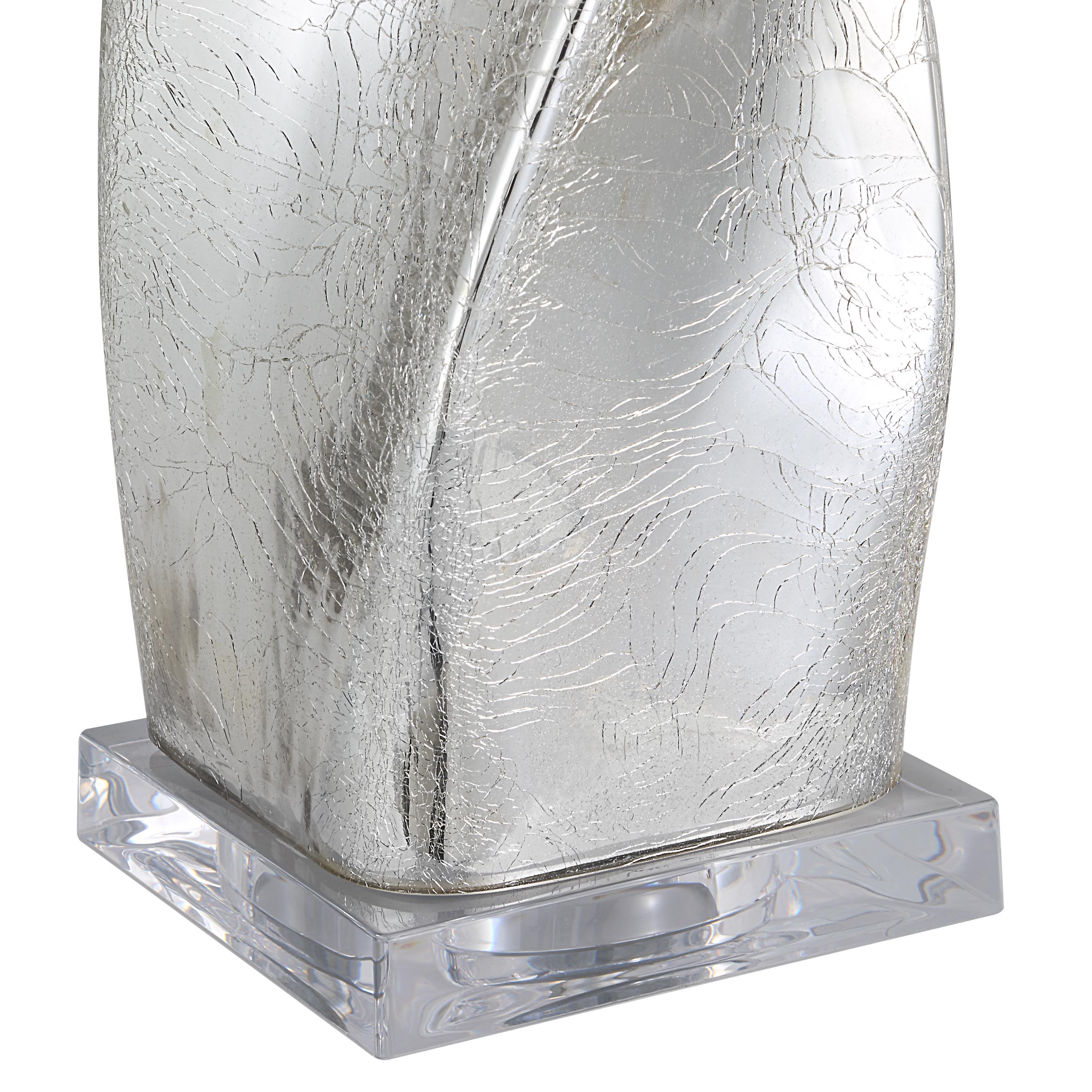 Lyons 31.5" Table Lamp with Crackled Mercury Glass-Table Lamp-DECOROLALA