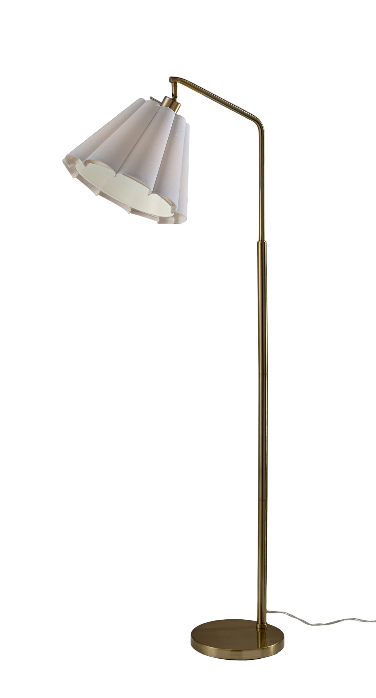 Lyra Floor Lamp 60" Antique Brass - 3-Way-Lighting-DECOROLALA