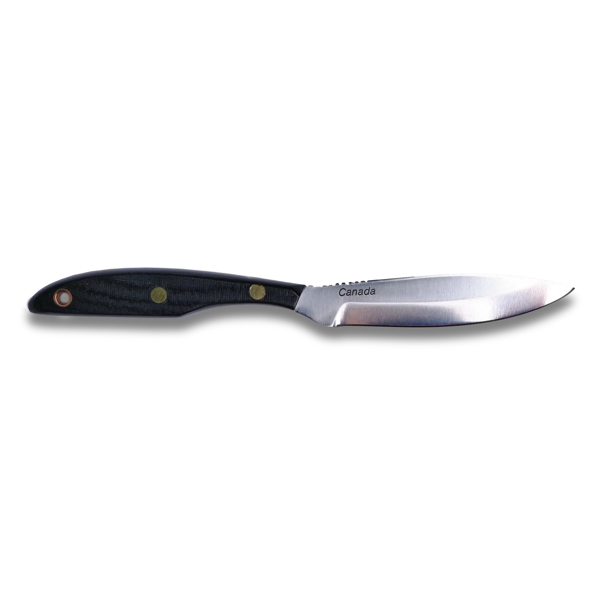 Trout and Bird Knife Carbon Steel Blade - Black Micarta handle  | M2C-4