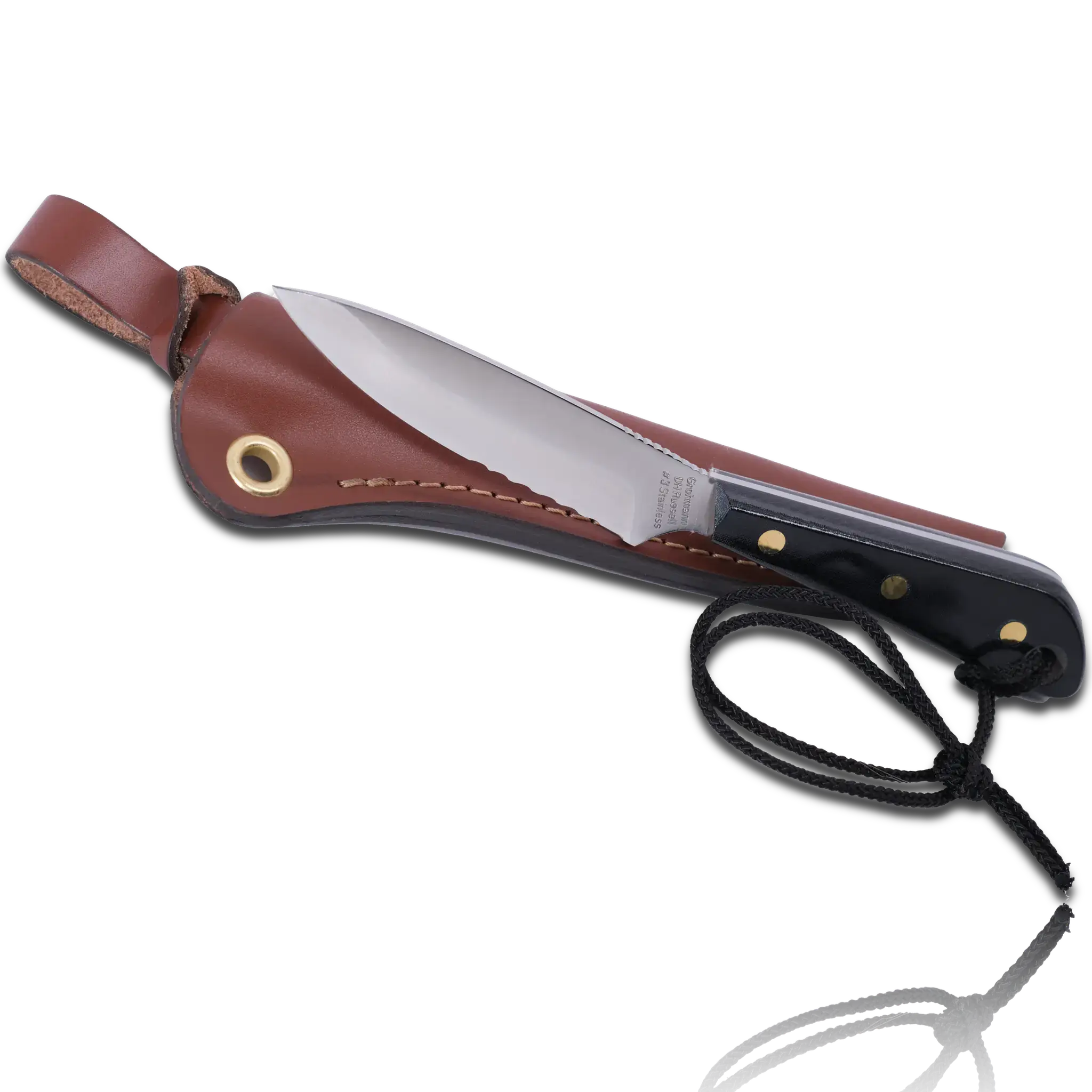 The D.H. Russel Boat Knife | Micarata handle Stainless Steel Serrated Blade| M3SW-2