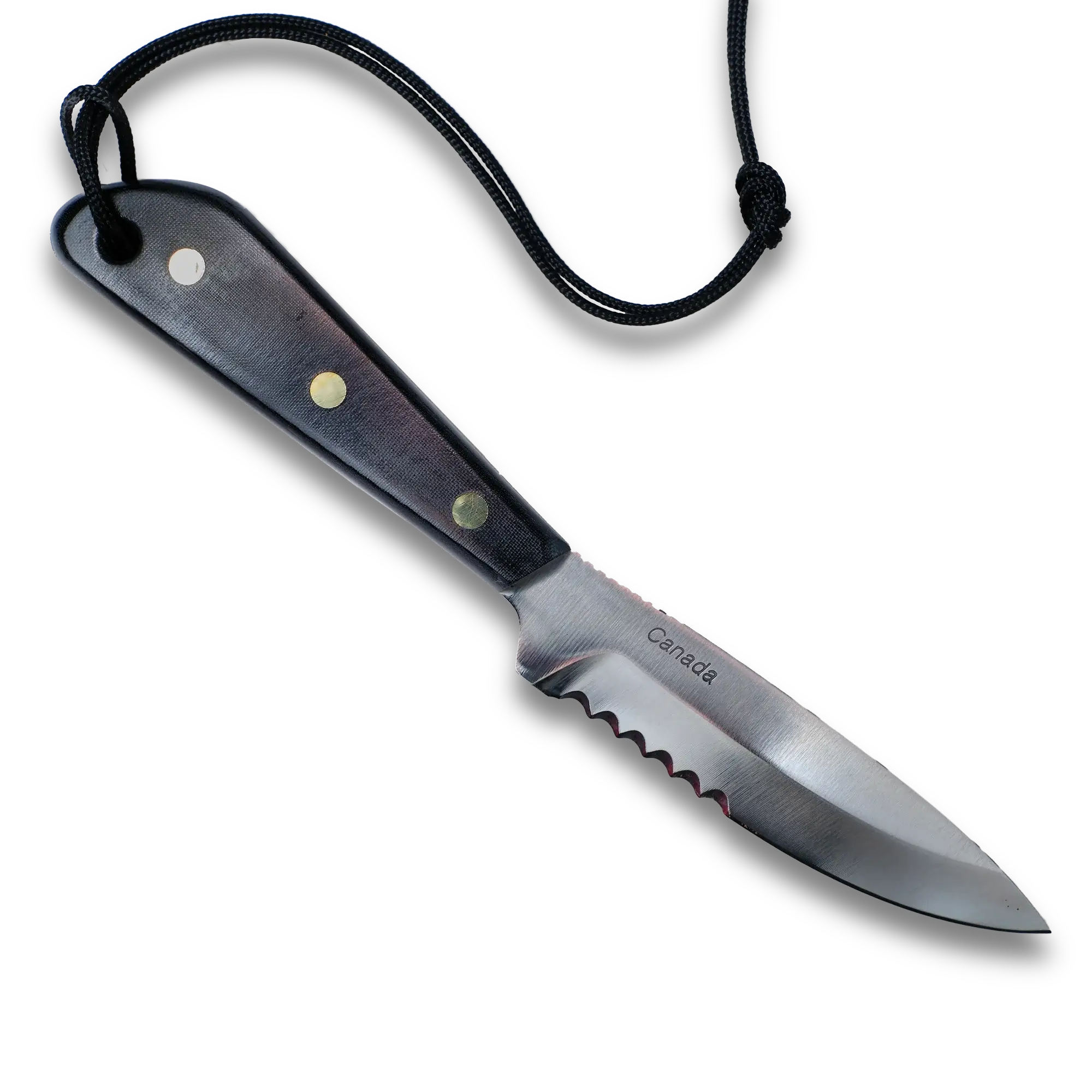 The D.H. Russel Boat Knife | Micarata handle Stainless Steel Serrated Blade| M3SW-0
