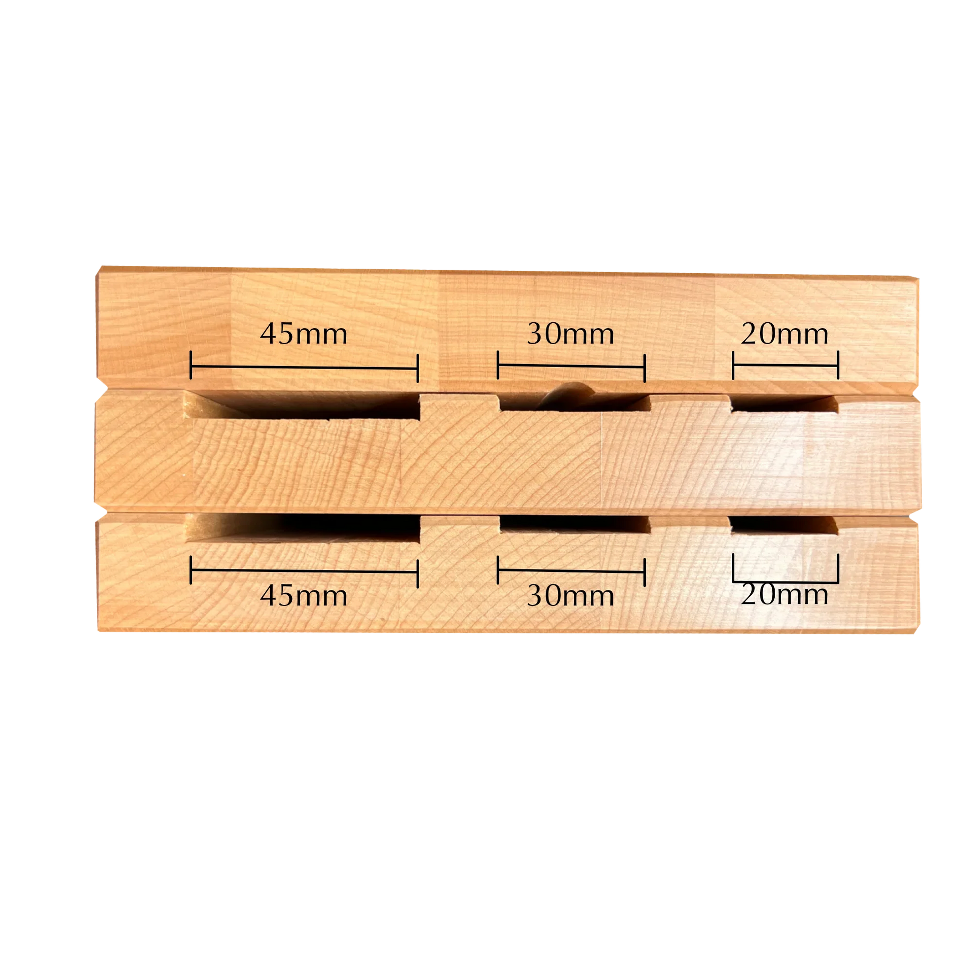 Knife Block Holder - Milly Beech Wood - (Knife not included)-1