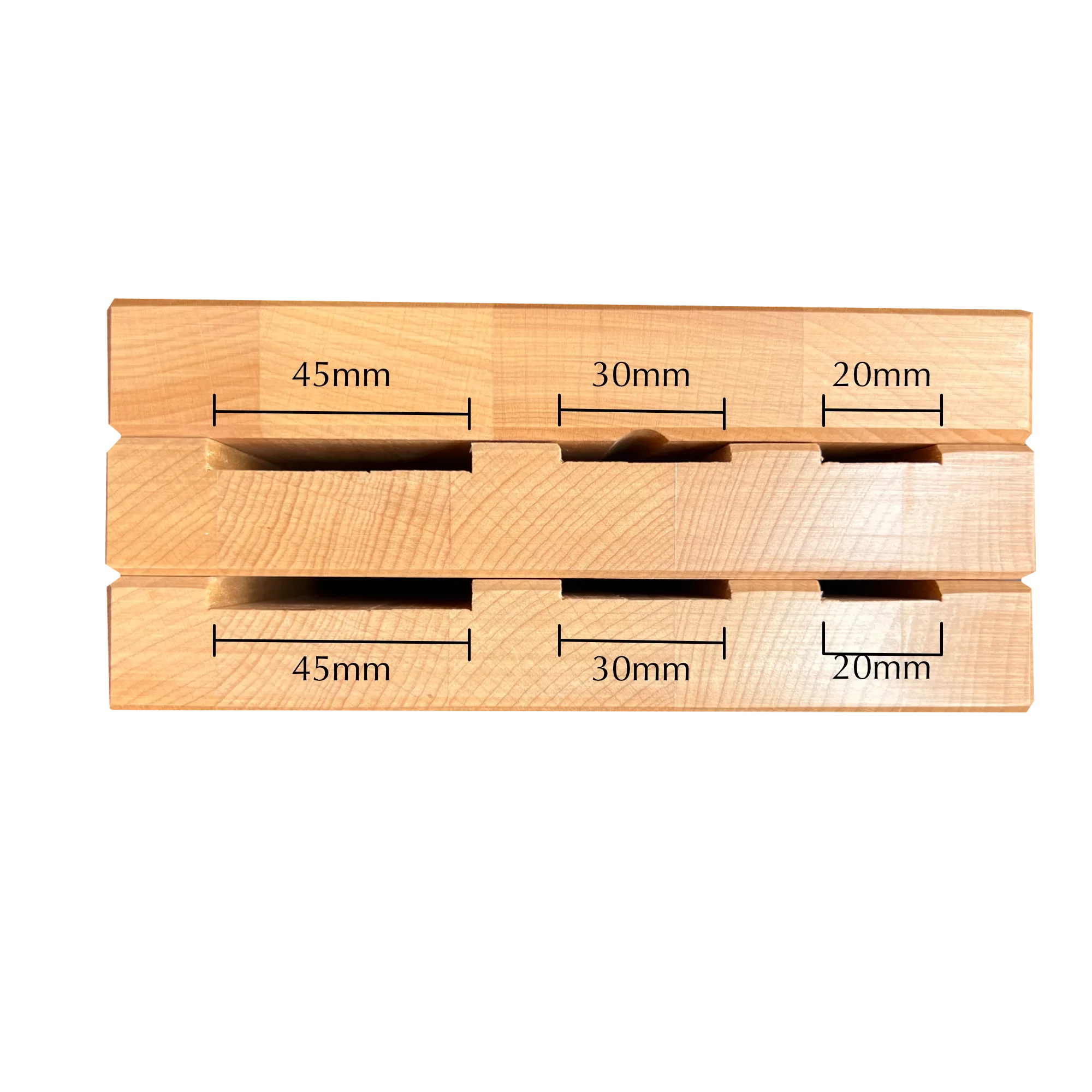 Knife Block Holder - Milly Beech Wood - (Knife not included)-1