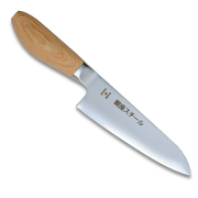 MATSUE 165 - MV Stainless Steel Santoku Knife 165mm/Natural Wood Handle-Santoku Knife-DECOROLALA