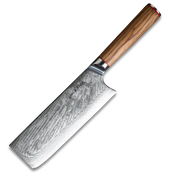 MIA X | Cleaver Knife 7" Damascus AUS10 Steel 67 Layer / Olive Wood handle-Cleaver Knife-DECOROLALA