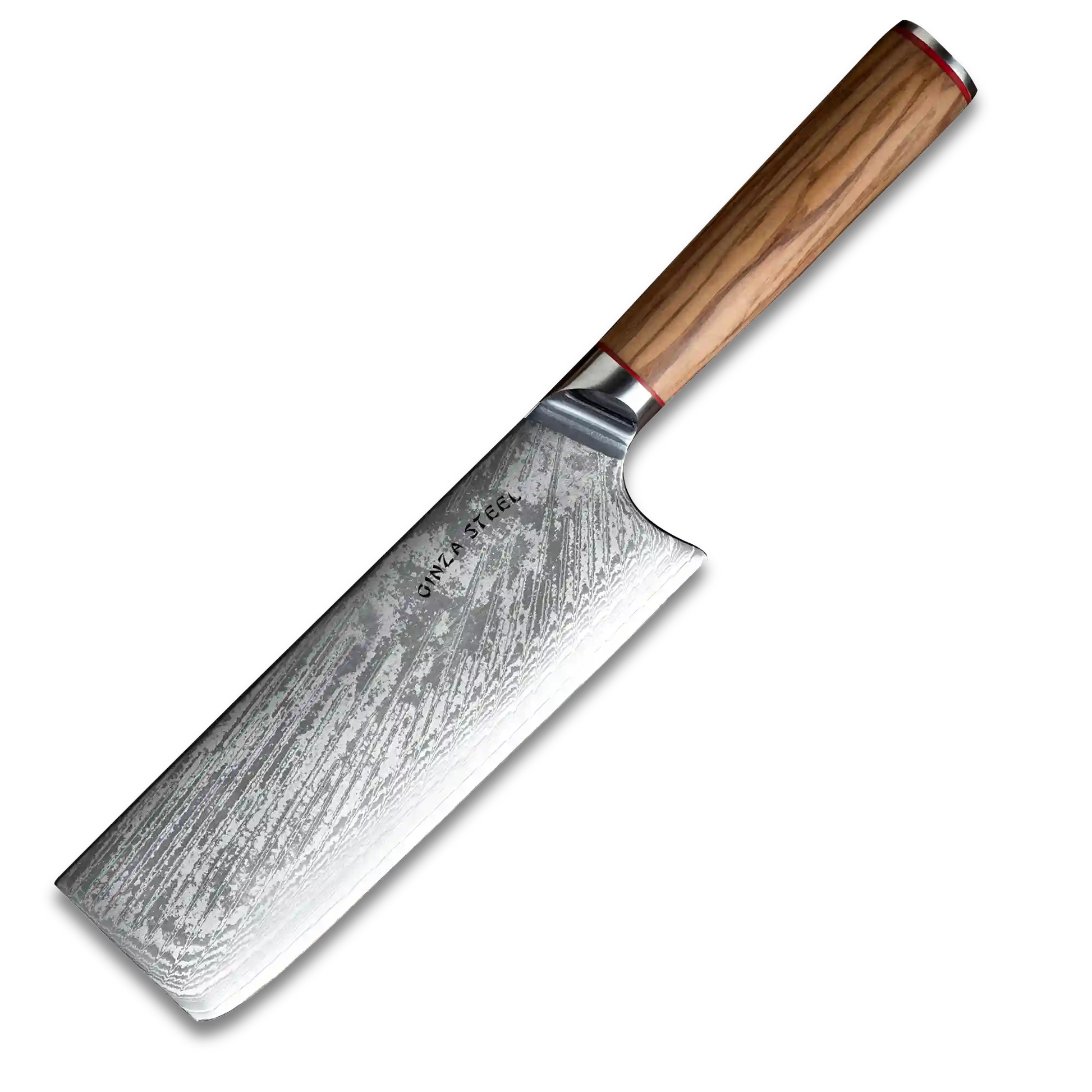 MIA X | Cleaver Knife 7" Damascus AUS10 Steel 67 Layer / Olive Wood handle-Cleaver Knife-DECOROLALA