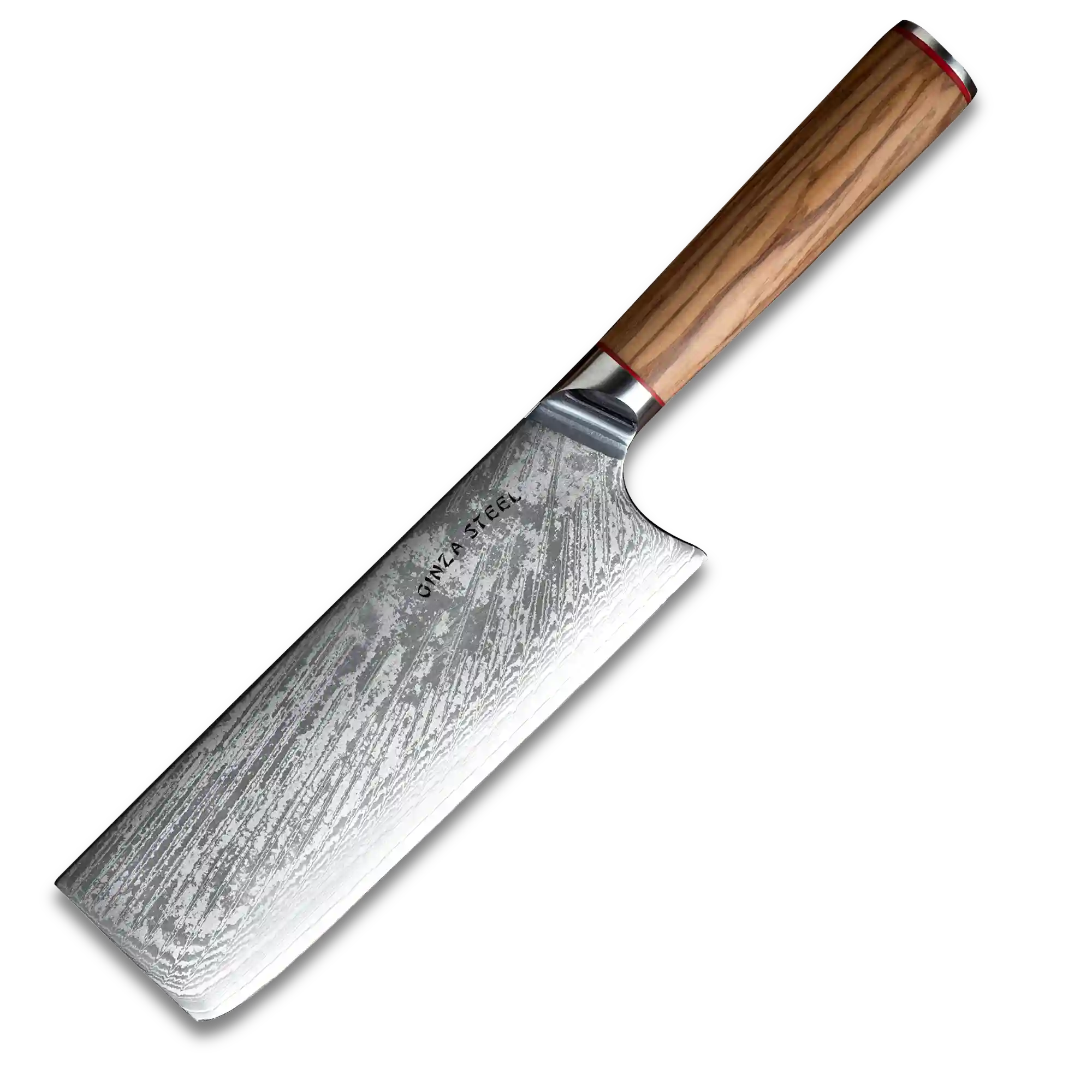 MIA X | Cleaver Knife 7" Damascus AUS10 Steel 67 Layer / Olive Wood handle-Cleaver Knife-DECOROLALA