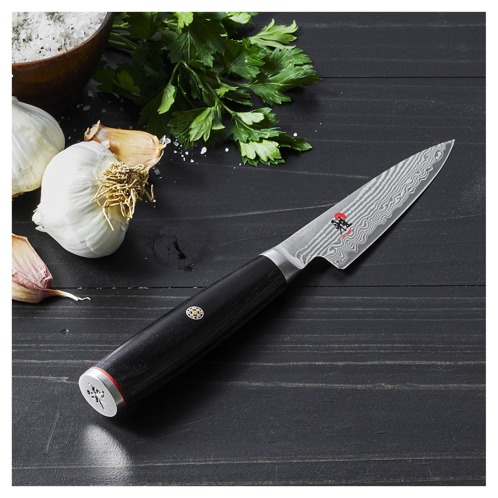 MIYABI 5000 FC-D 3.5 inch Shotoh, Black-Utility Knife-DECOROLALA