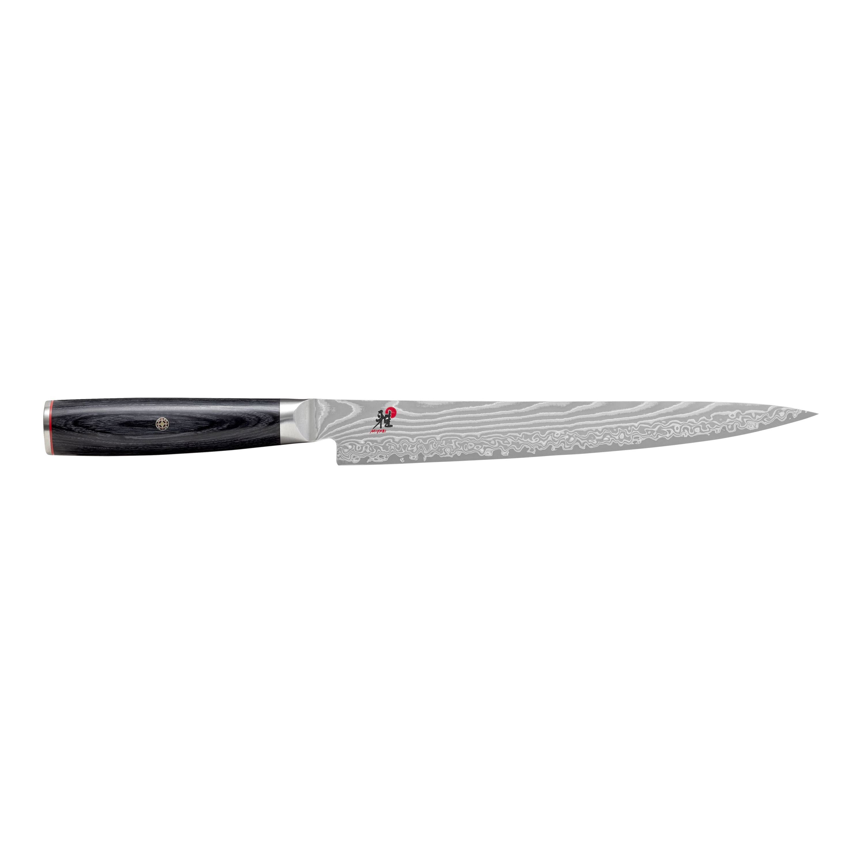MIYABI 5000 FC-D 9.5 inch Sujihiki, Black-Carving Knife-DECOROLALA