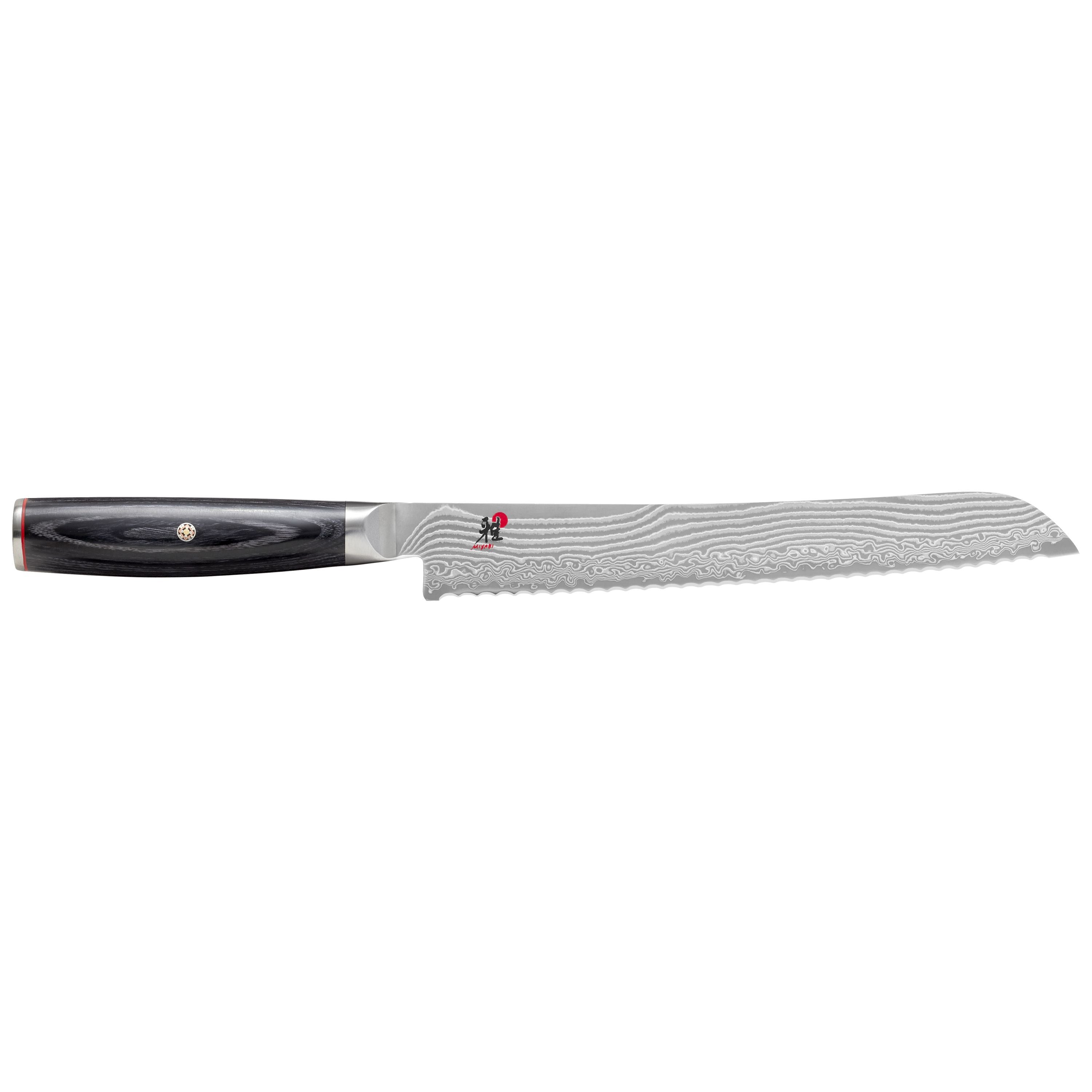 MIYABI 5000 FC-D Bread Knife 9.5" Black-Bread Knife-DECOROLALA