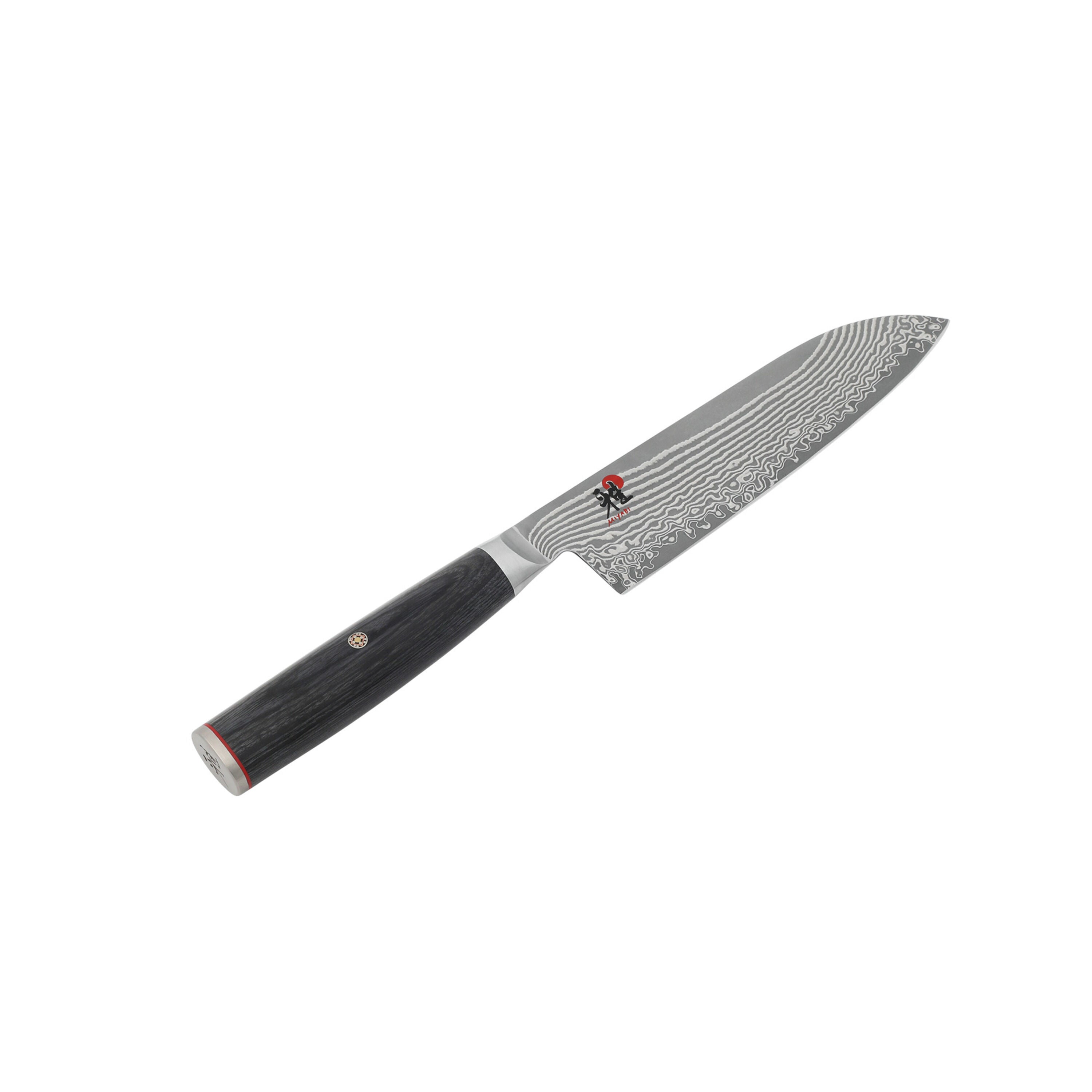 MIYABI 5000 FC-D Santoku 7" Black-Santoku Knife-DECOROLALA