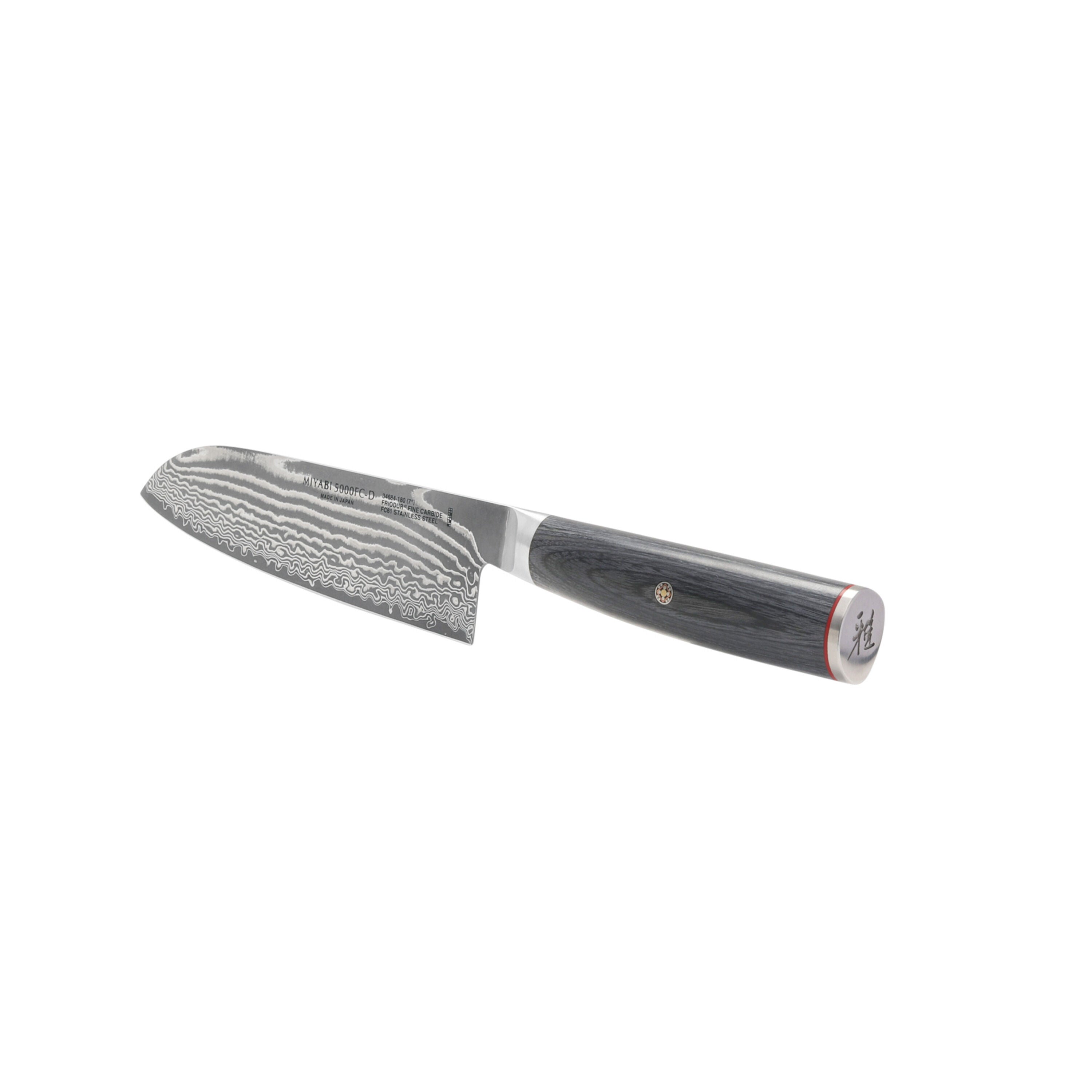 MIYABI 5000 FC-D Santoku 7" Black-Santoku Knife-DECOROLALA
