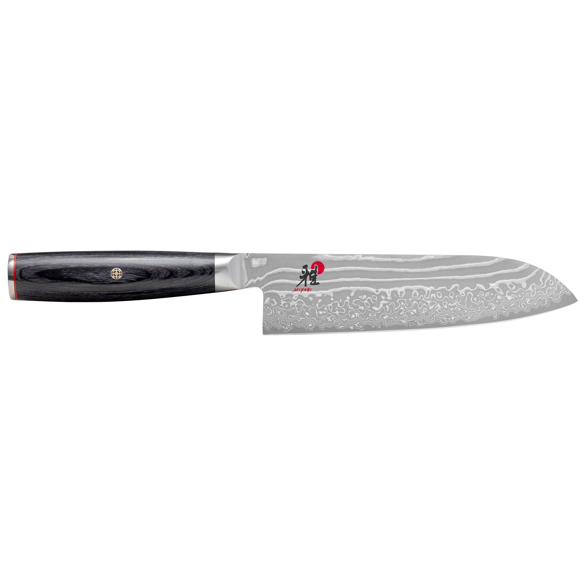 MIYABI 5000 FC-D Santoku 7" Black-Santoku Knife-DECOROLALA
