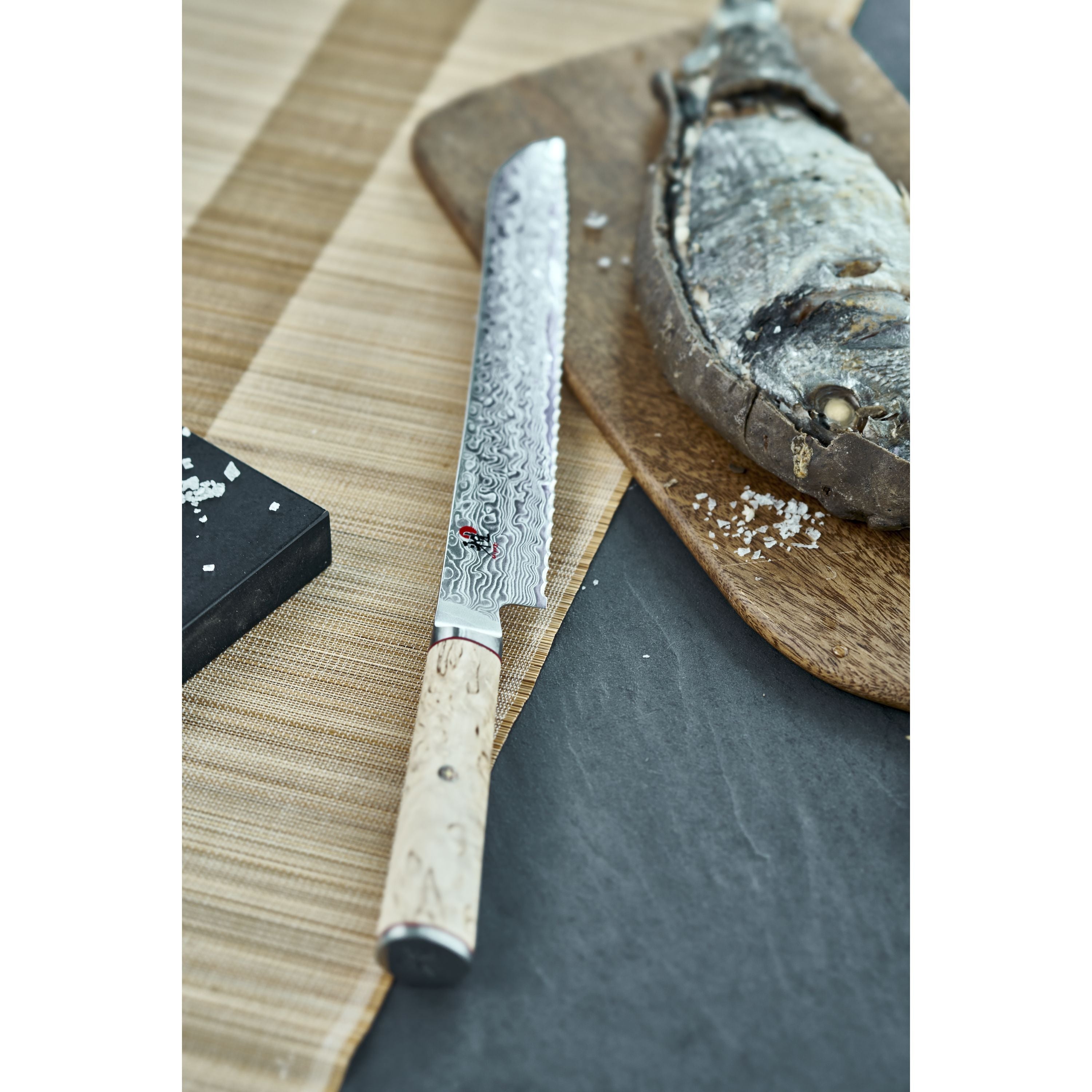 MIYABI 5000 MCD 9 inch Bread Knife, Brown-Bread Knife-DECOROLALA