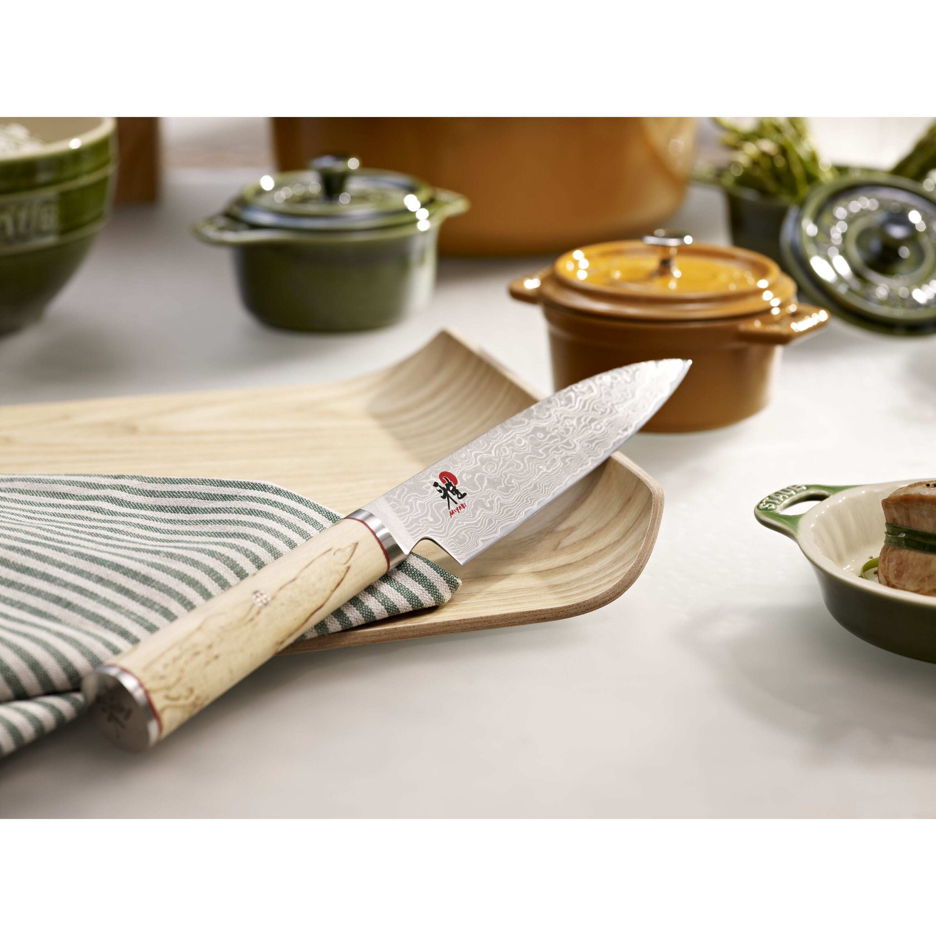MIYABI 5000 MCD Shotoh 5" Brown Handle-Utility Knife-DECOROLALA
