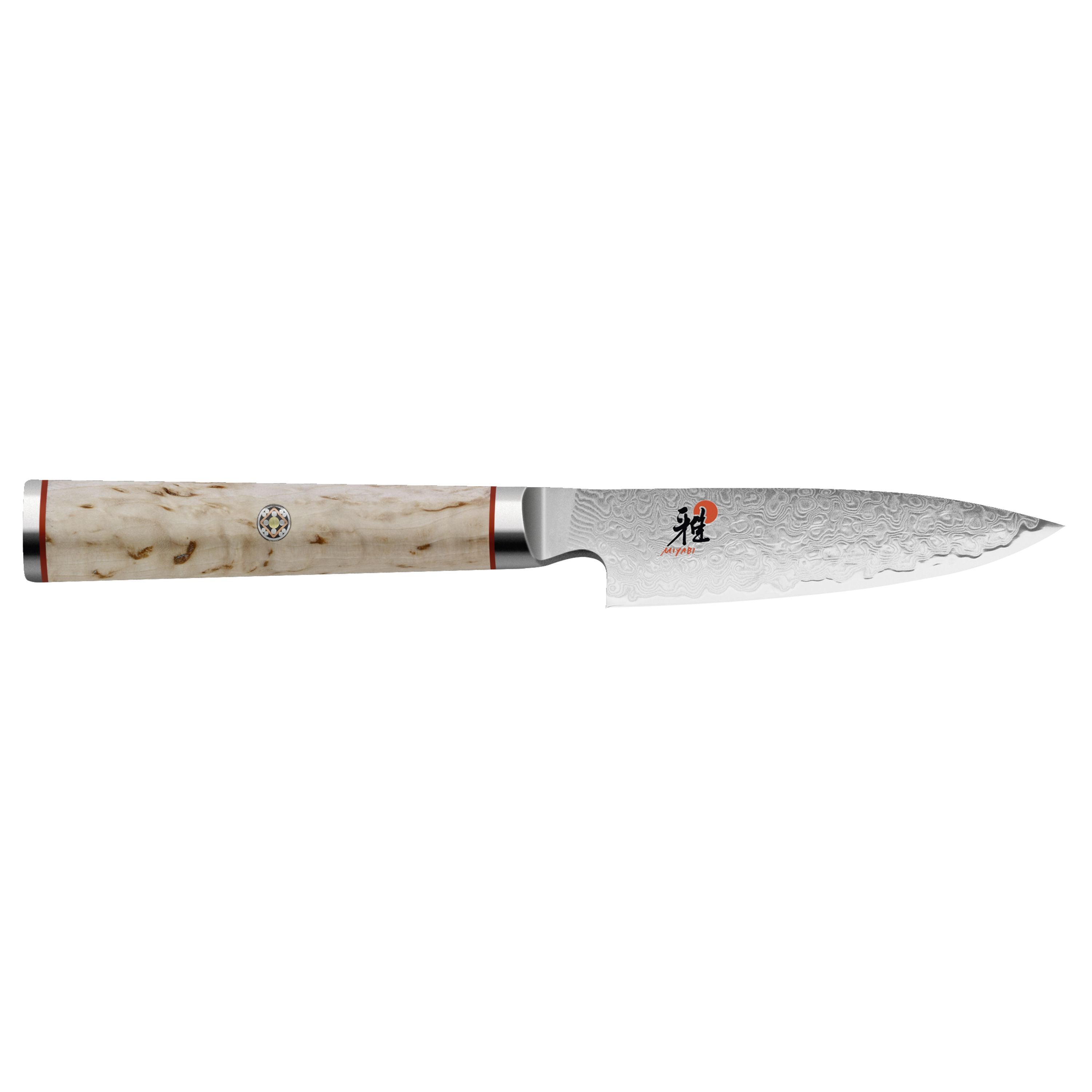 MIYABI 5000MCD Shotoh 3.5" Brown Birch Handle-Utility Knife-DECOROLALA