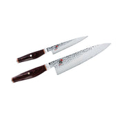 MIYABI 6000 MCT 2 Piece Knife Set, Brown-Knife Set-DECOROLALA
