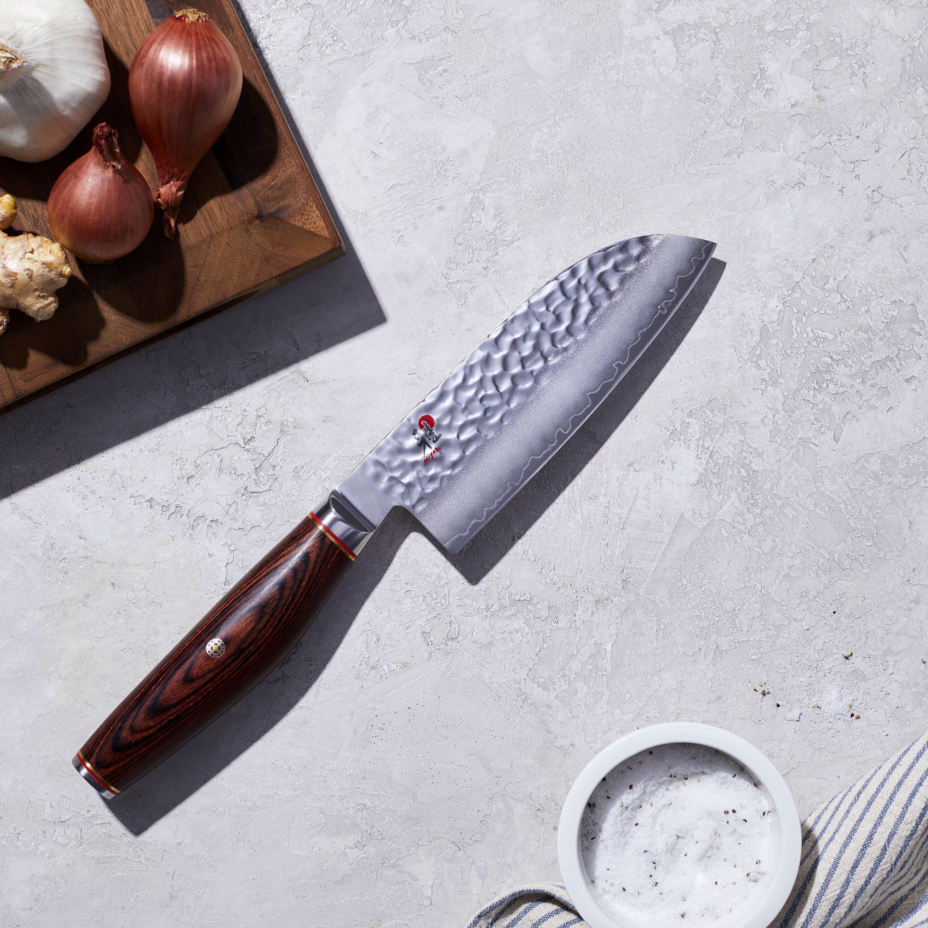 MIYABI 6000 MCT 5.5 inch Santoku, Brown-Santoku Knife-DECOROLALA