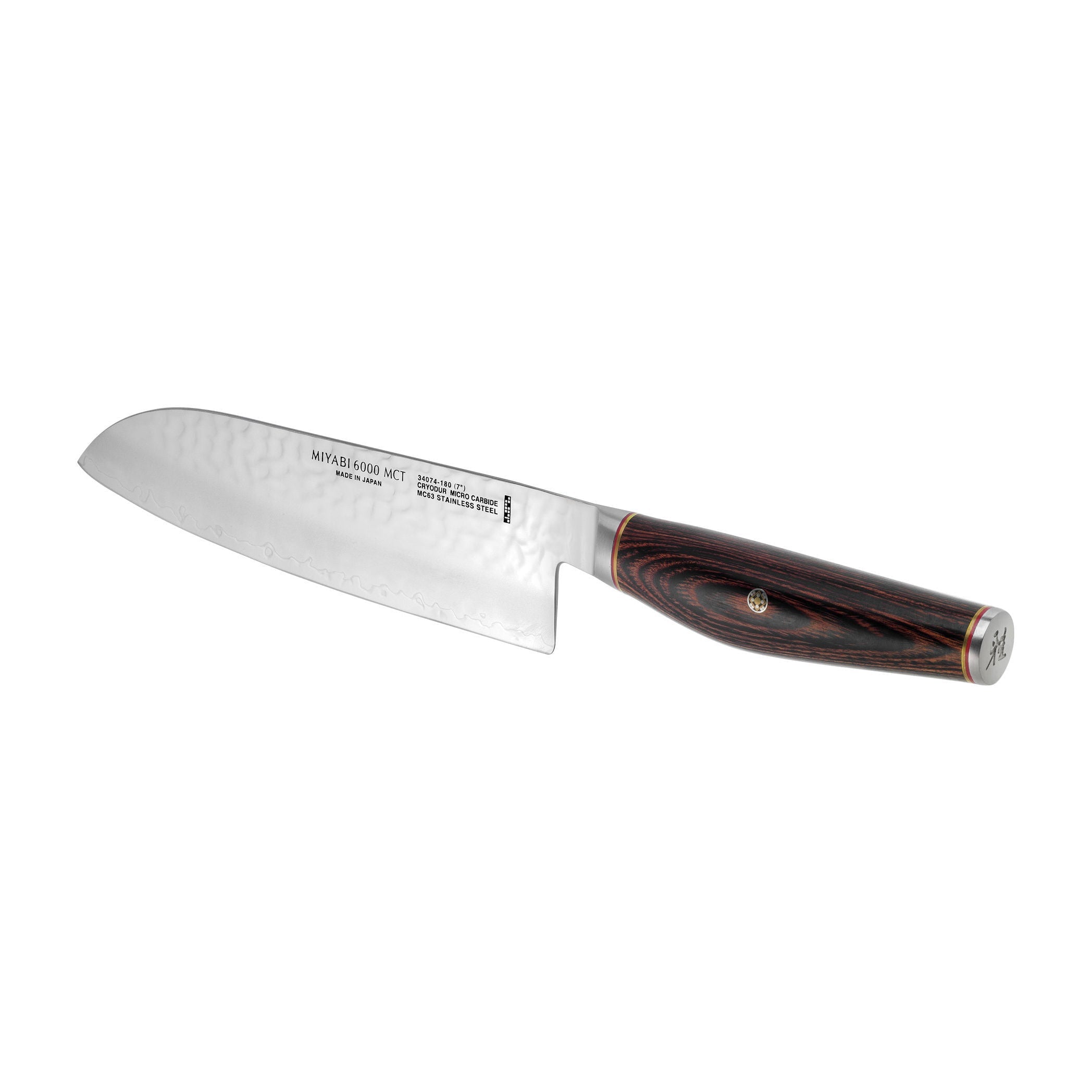 MIYABI 6000 MCT 7 inch Santoku, Brown-Santoku Knife-DECOROLALA