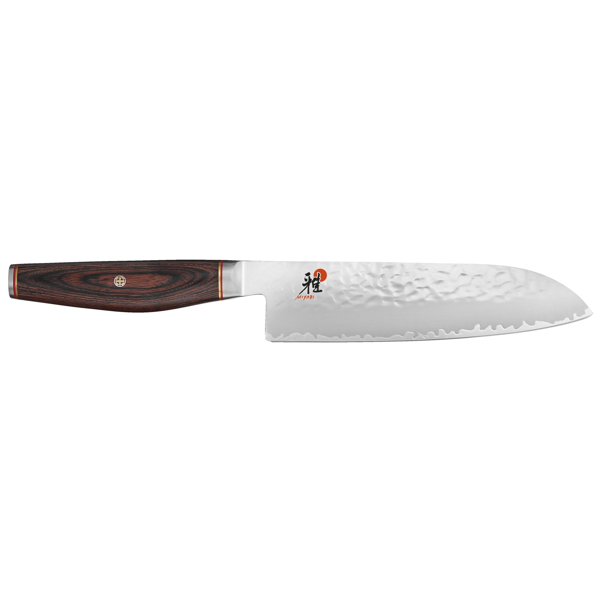 MIYABI 6000 MCT 7 inch Santoku, Brown-Santoku Knife-DECOROLALA