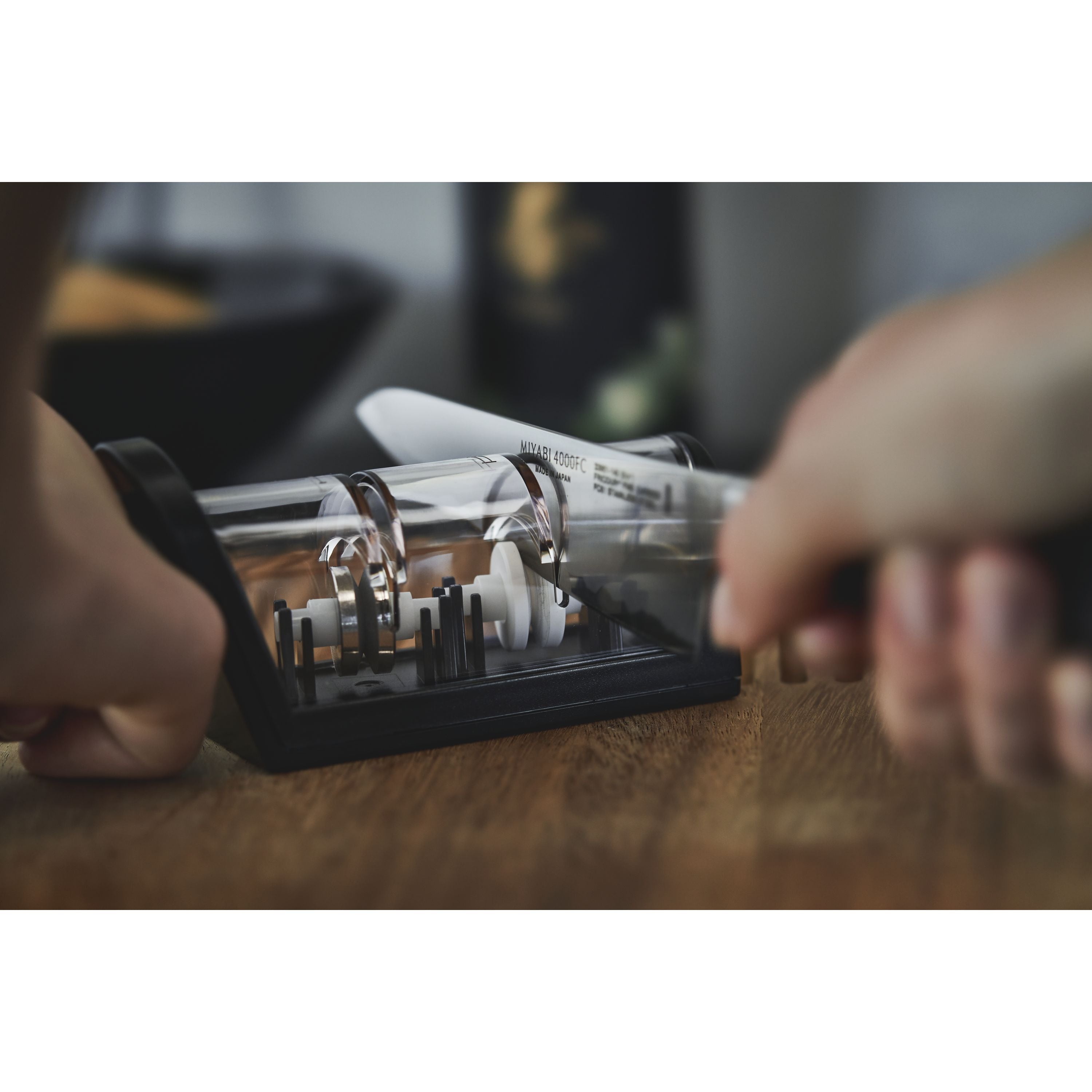 MIYABI Knife Sharpener Black Ceramic-Knife Sharpener-DECOROLALA