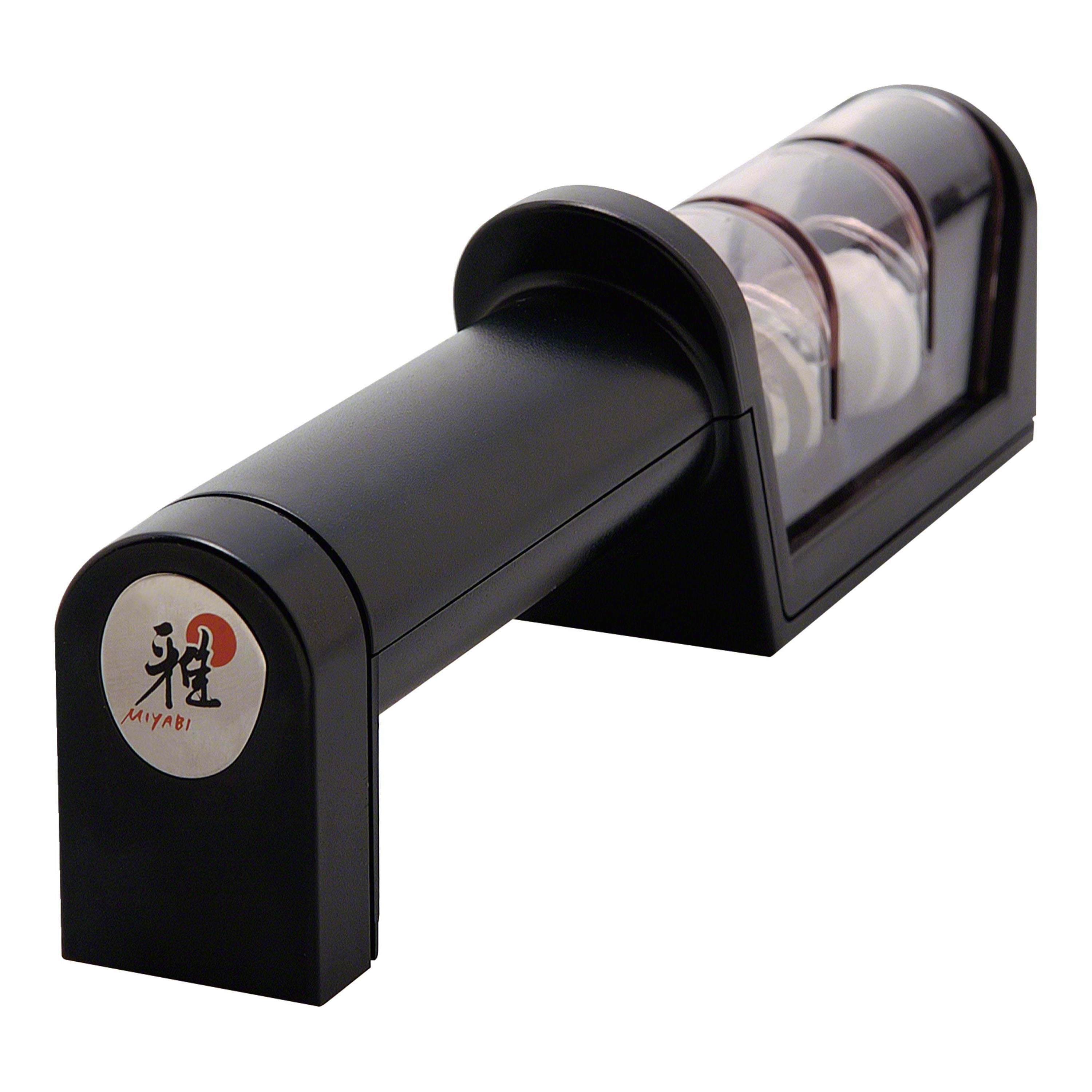 MIYABI Knife Sharpener Black Ceramic-Knife Sharpener-DECOROLALA